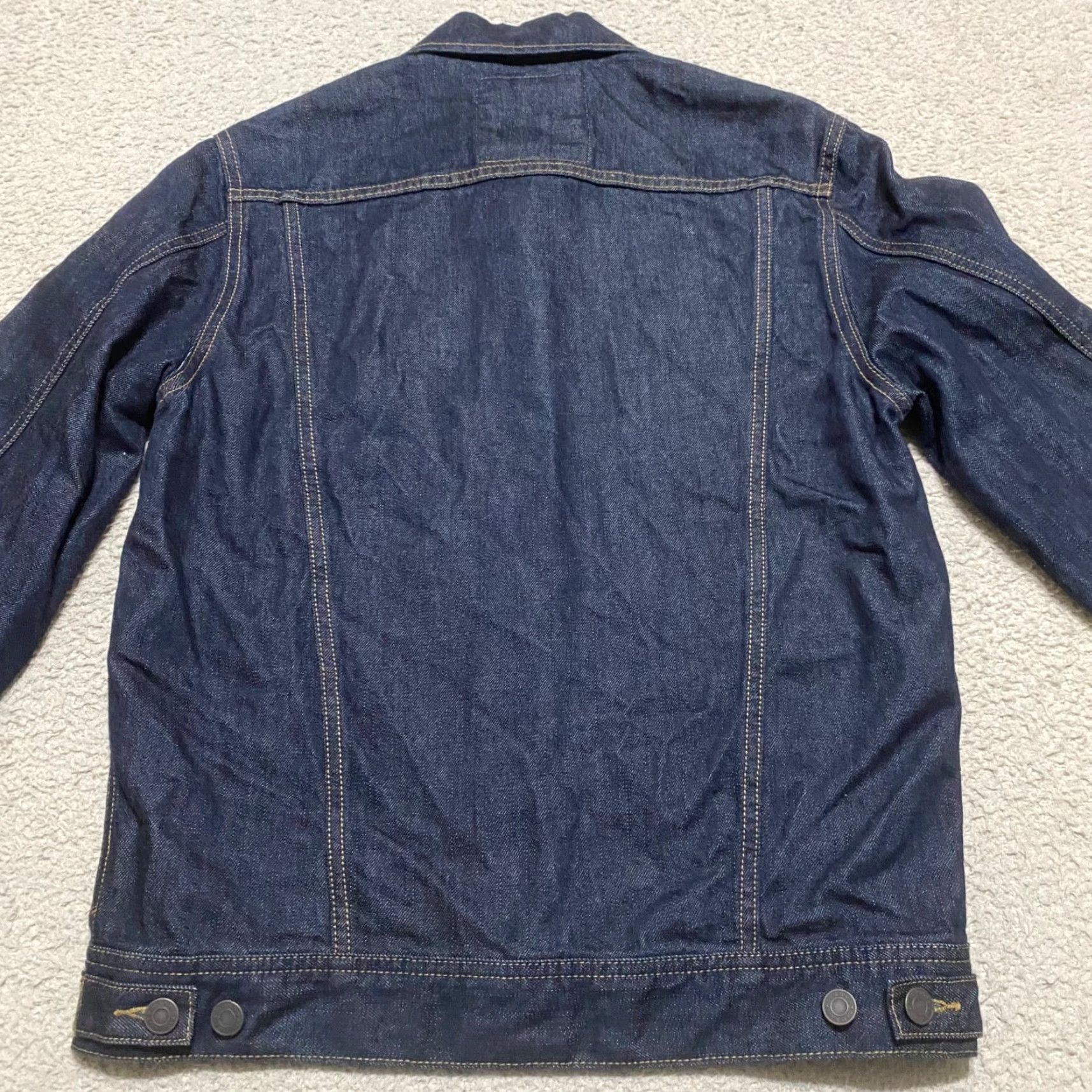 Old Navy Old Navy Womens Small Jean Jacket Blue Denim Button Up Long Sleeve Trucker Size S / US 4 / IT 40 - 7 Thumbnail