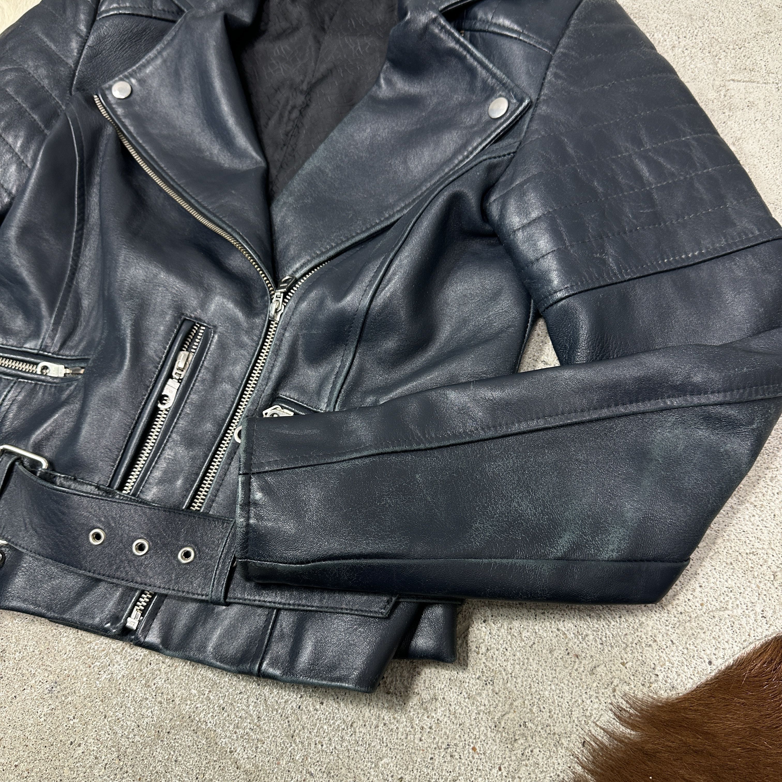 Vintage Vintage Leather Biker Moto Racing Crop Jacket 90s Size US S / EU 44-46 / 1 - 3 Thumbnail