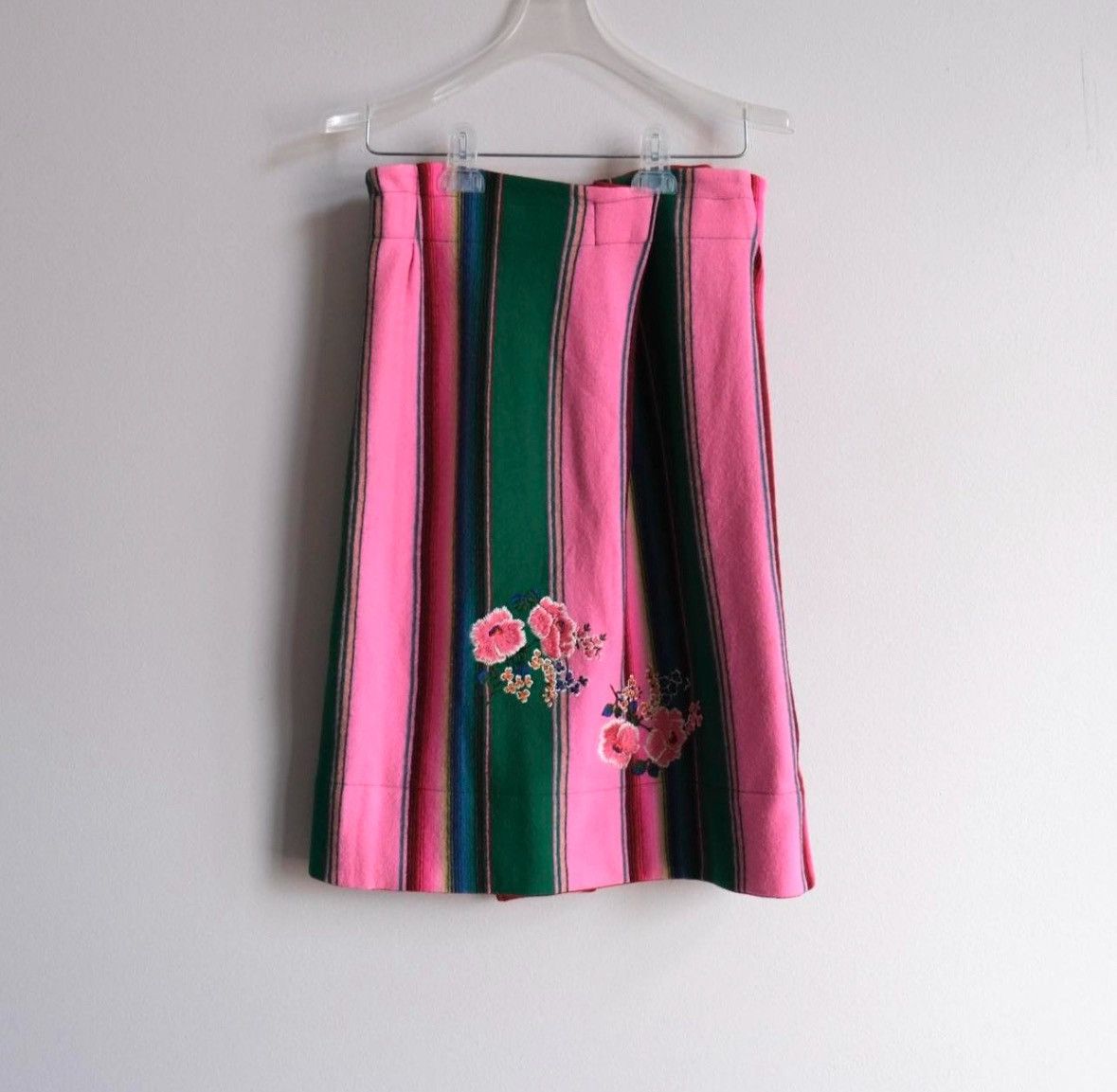 Zucca Zucca F/W 1999 double sided wool embroidered skirt Size 30" / US 8 / IT 44 - 1 Thumbnail