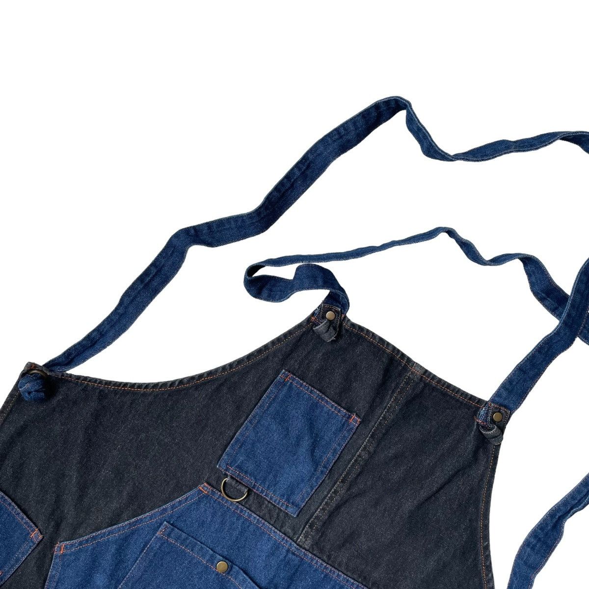 If Six Was Nine Rare Apron Fieldcore Patchwork Denim Multiple Pocket Size ONE SIZE - 3 Thumbnail