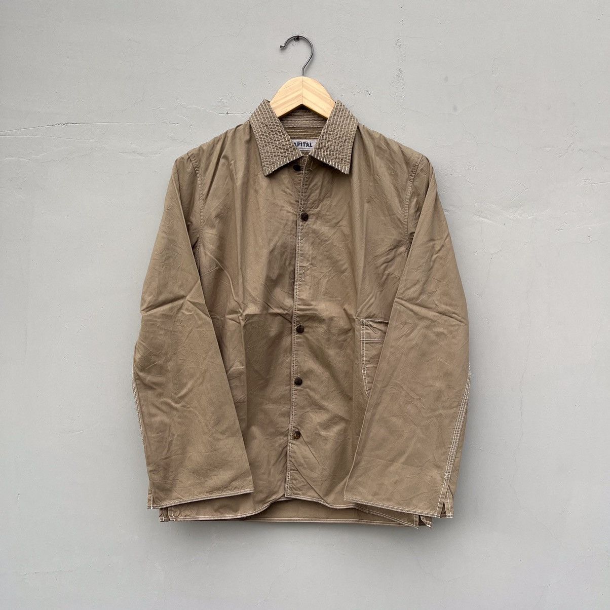 image of Kapital Button Ups Shirt in Khaki, Men's (Size Medium)