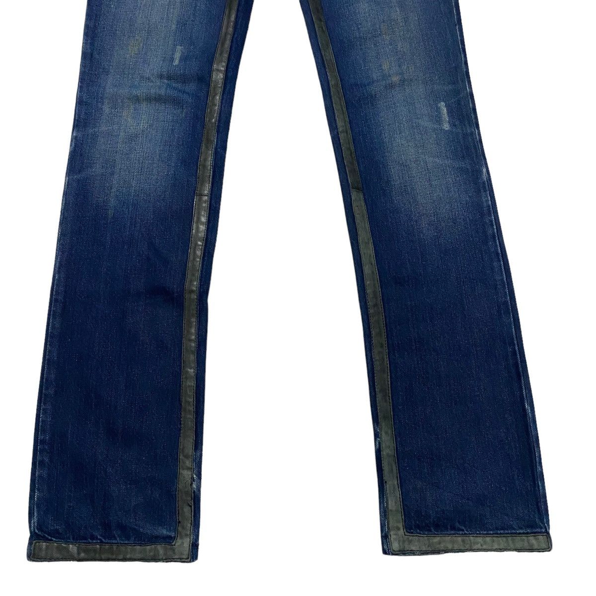 John Galliano John Galliano Leather Trimmed Denim Jeans Size US 31 - 6 Thumbnail