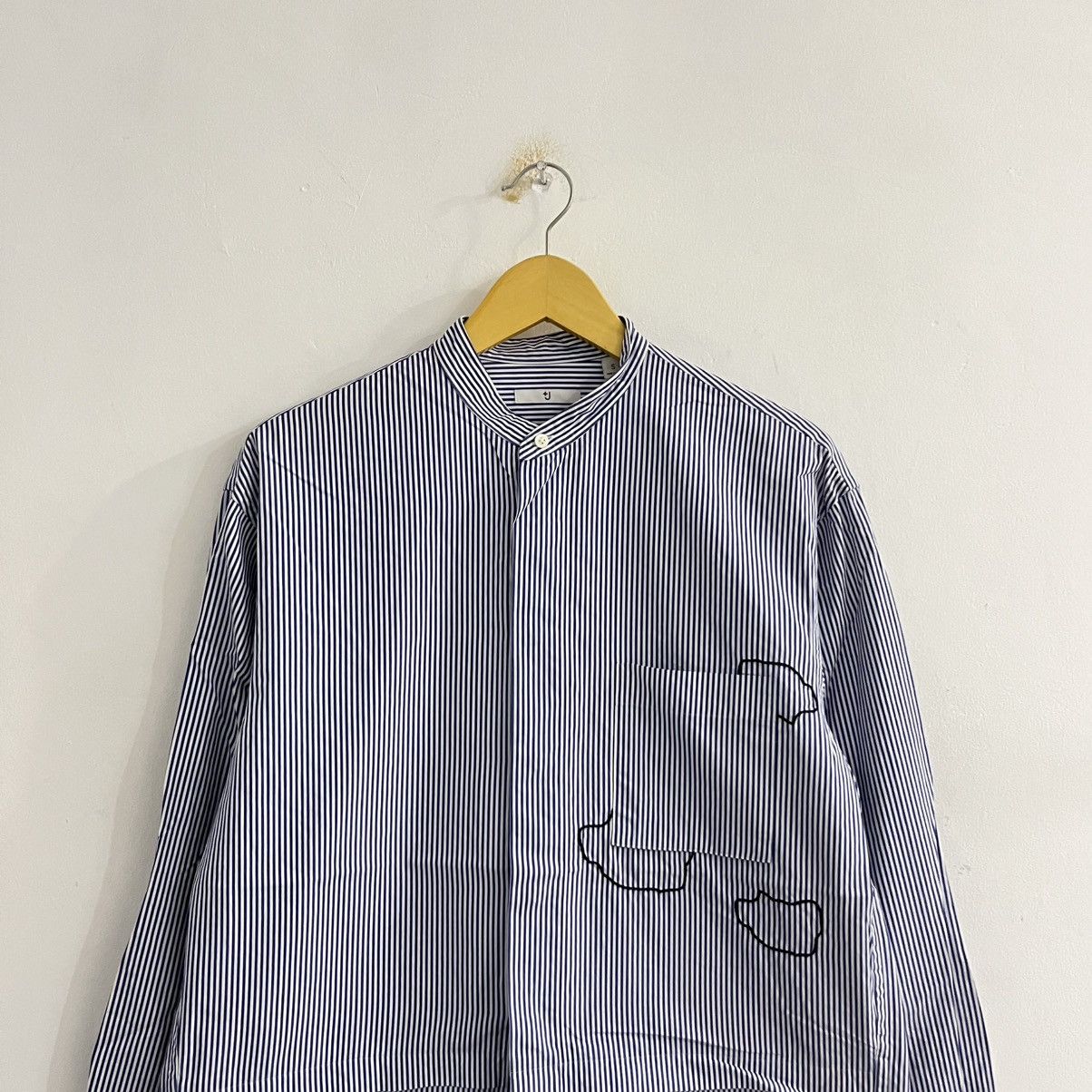 Jil Sander × Uniqlo Jil Sander X Uniqlo Blue Striped Button Up Shirt Size US S / EU 44-46 / 1 - 2 Thumbnail
