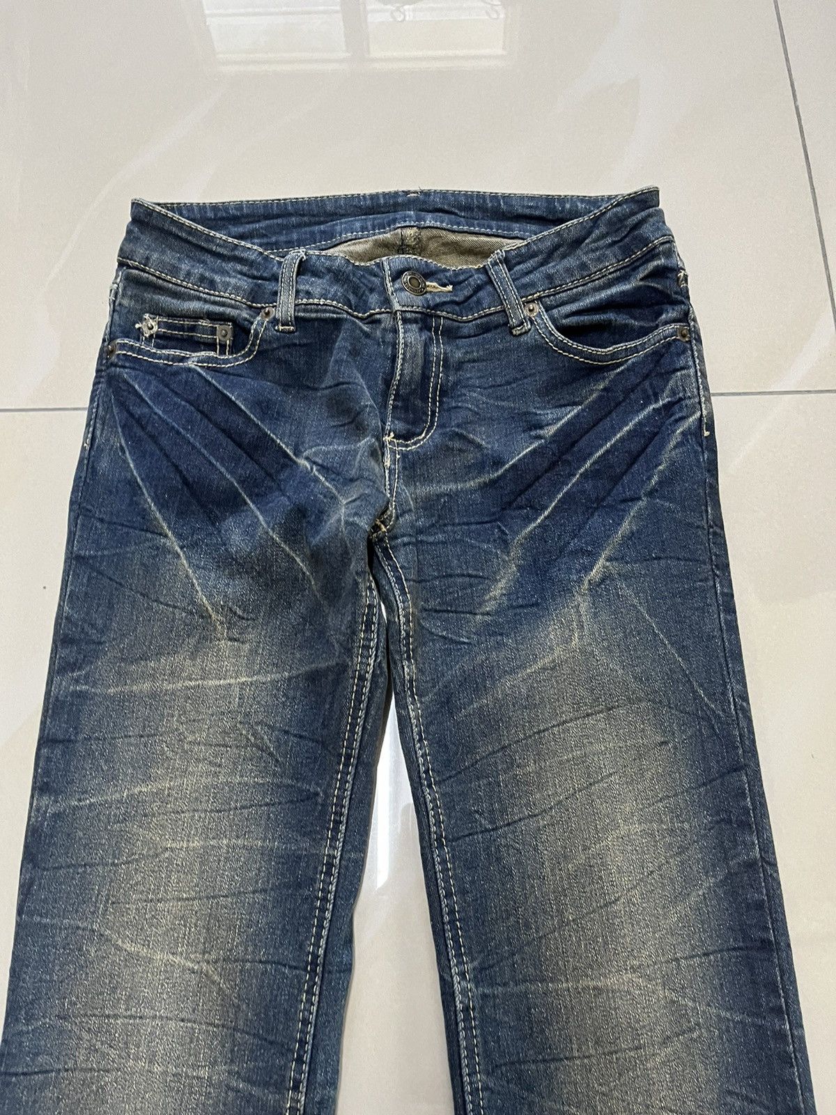 Hysteric Glamour Flare Jeans Japanese mud rusty thunder skinny low rise Size US 27 - 4 Thumbnail