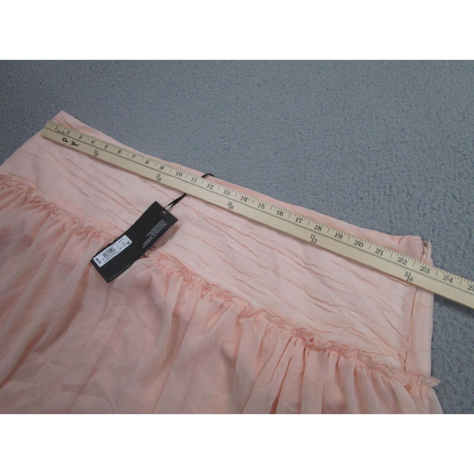 Vintage Future Collective Skirt Womens 22 Pink Chiffon Maxi Layered Lined Plus Fairy Size 40" / US 18 - 6 Thumbnail