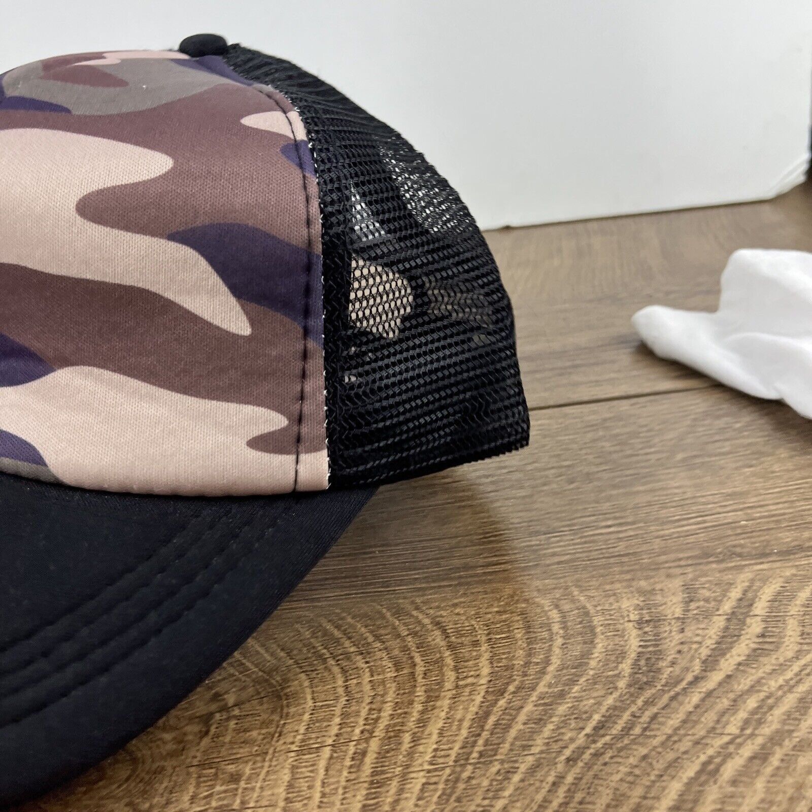Other Camo Hat Brown Black Hat Snapback Adjustable Adult Size Blac Size ONE SIZE - 7 Thumbnail