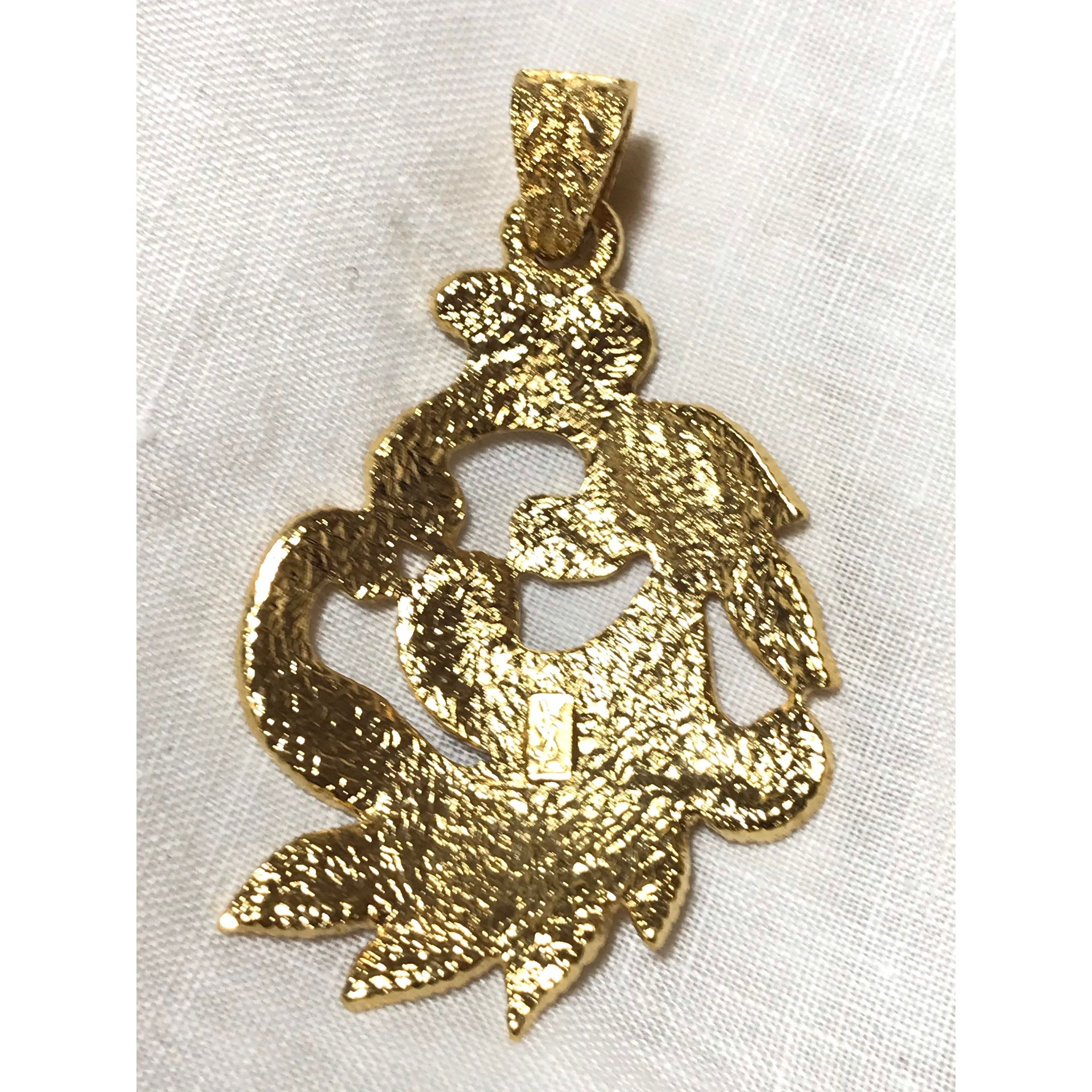 Yves Saint Laurent MINT. Vintage Yves Saint Laurent arabesque pendant top. Size ONE SIZE - 4 Thumbnail