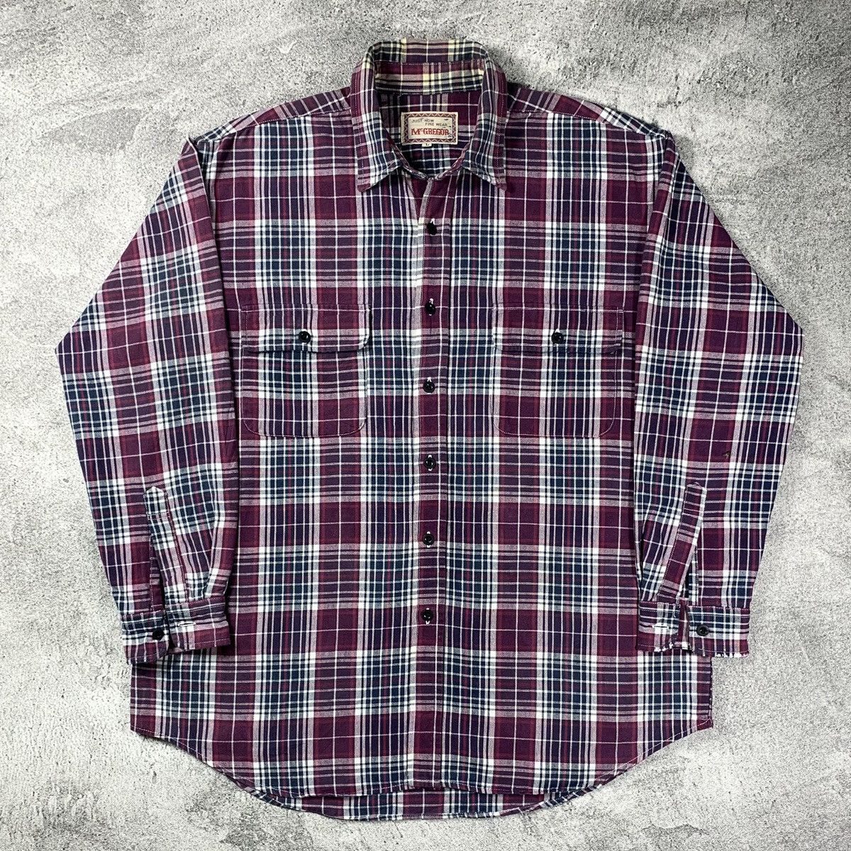 Vintage (SOLD OUT) Vintage 90’s McGregor Flannel Plaid Shirt Size US L / EU 52-54 / 3 - 1 Thumbnail