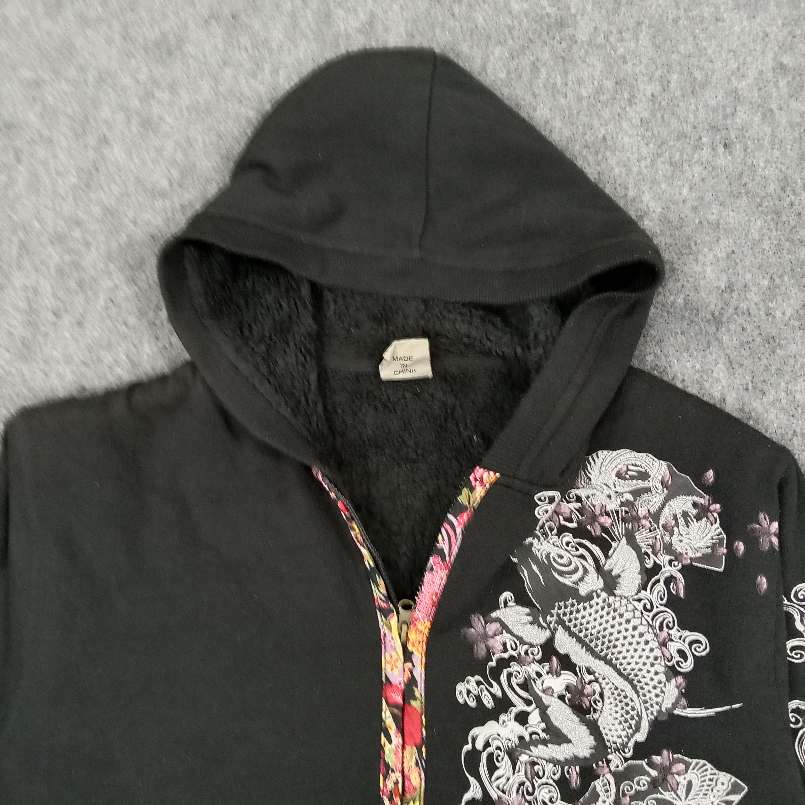 Japanese Brand Sukajan Souvenir Japanese Brand Koi Art Hoodies C237N8 Size US L / EU 52-54 / 3 - 5 Thumbnail