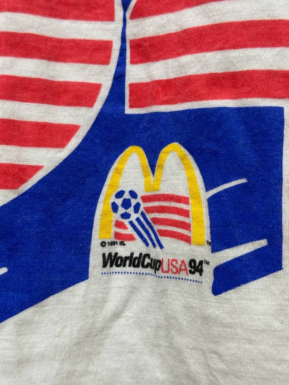 Vintage Vintage 1993 Squad 94 World Cup USA McDonalds Tee 90s Olympi Size US XL / EU 56 / 4 - 3 Thumbnail