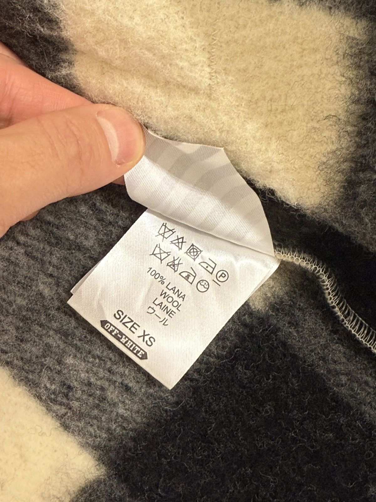 Off-White off-white Lana Wool pattern shirt Size US XS / EU 42 / 0 - 9 Thumbnail