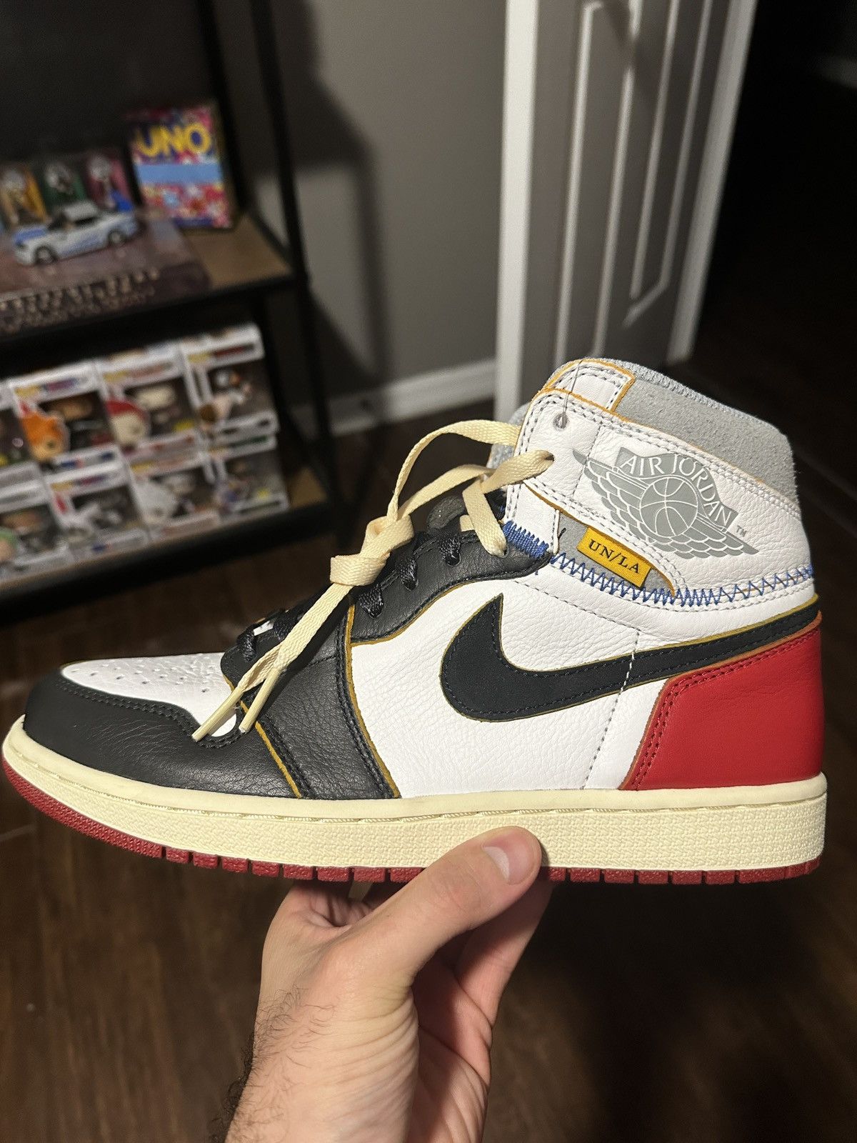 Nike Jordan 1 Union La Black Toe Size US 9 / EU 42 - 8 Thumbnail