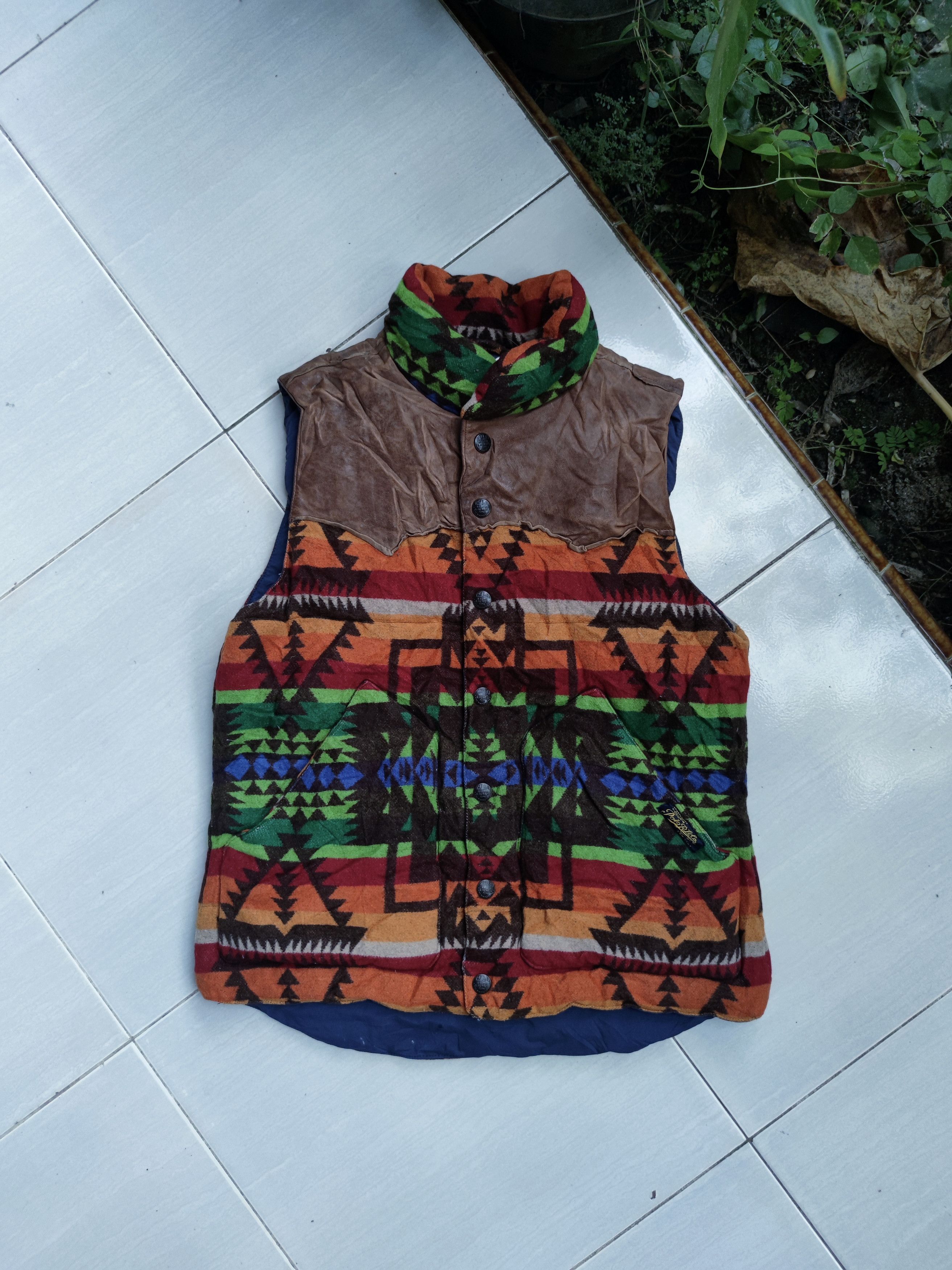 Polo Ralph Lauren Ralph lauren vest Aztec Navajo southwestern ranch wool down Size US L / EU 52-54 / 3 - 1 Thumbnail