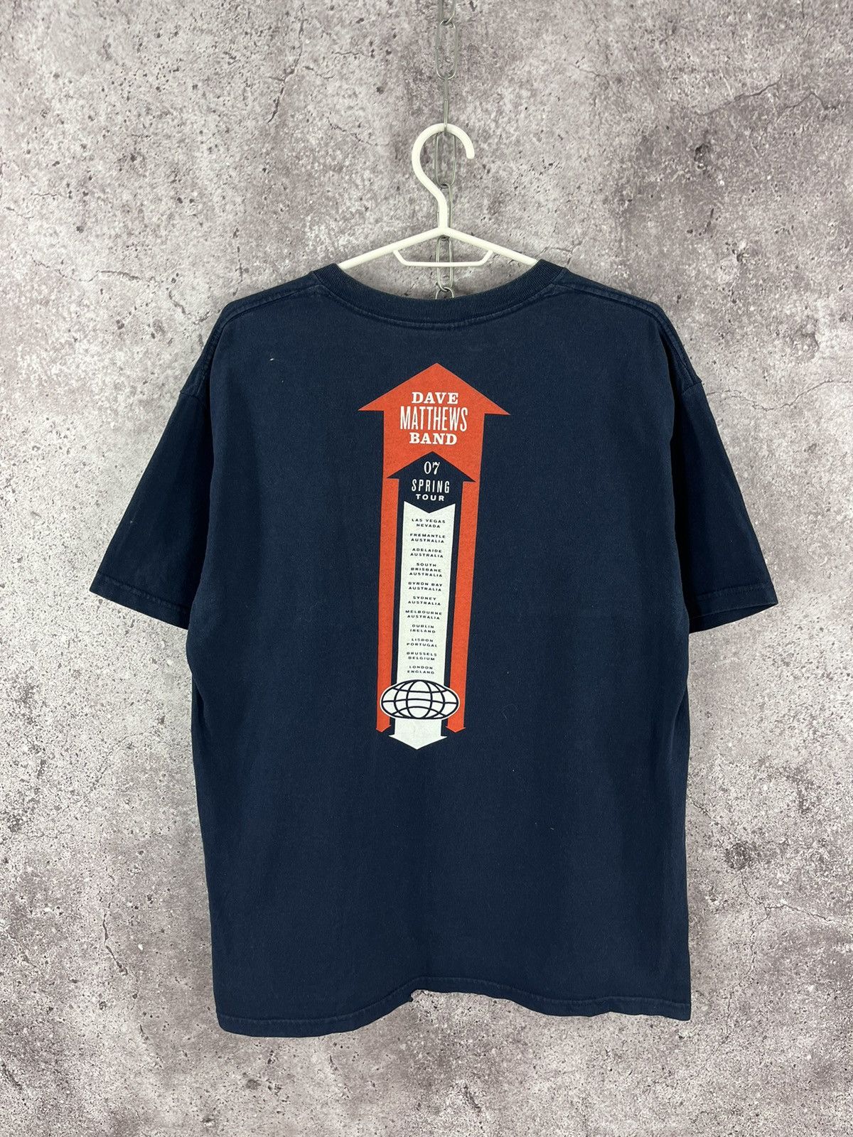 Band Tees Dave Matthews Band Spring Tour 07 Rock T-Shirt Navy Size L Size US L / EU 52-54 / 3 - 8 Thumbnail