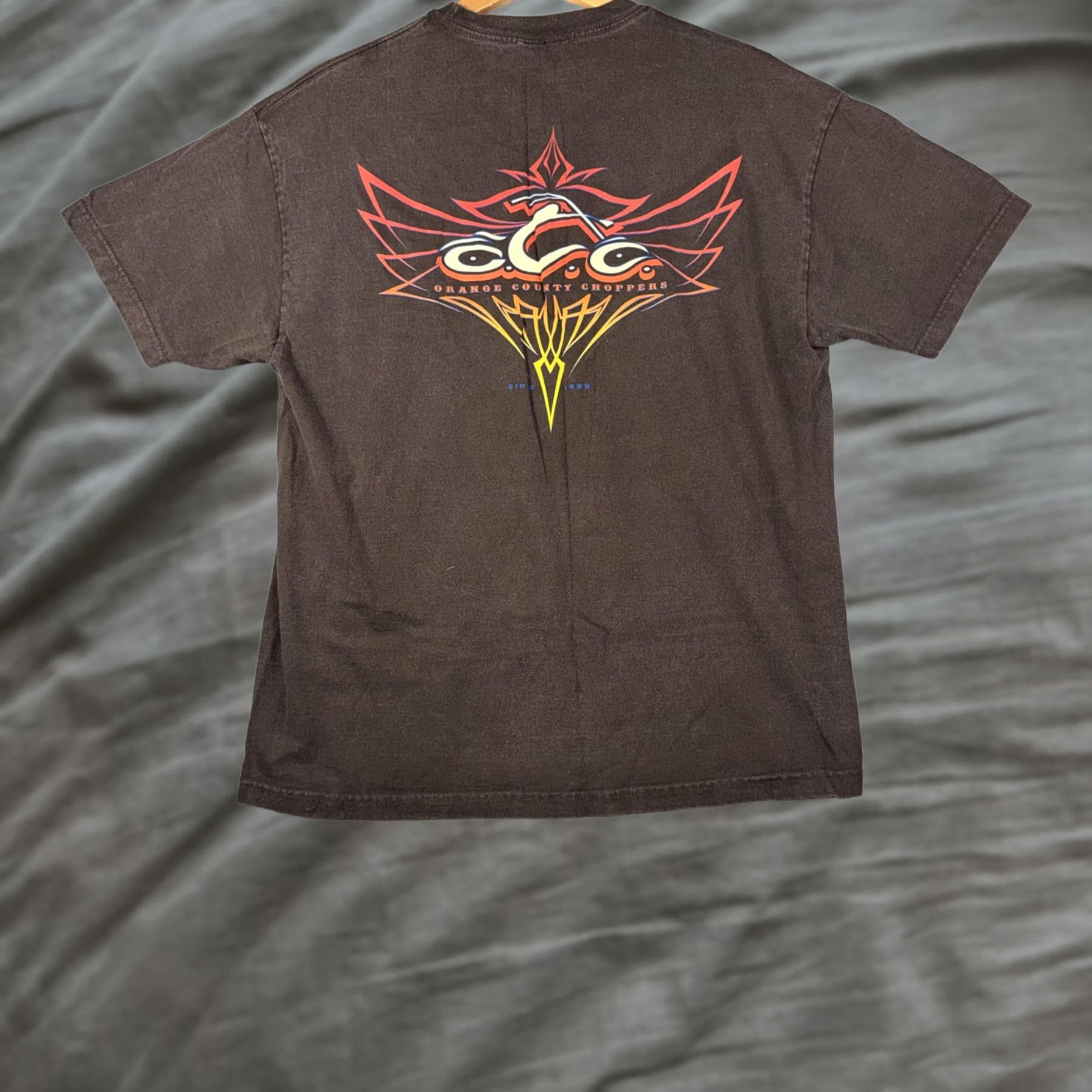 Vintage Orange County Choppers Shirt Mens XL Brown Tribal Graphic Tee Biker Motorcycle Size US XL / EU 56 / 4 - 1 Thumbnail