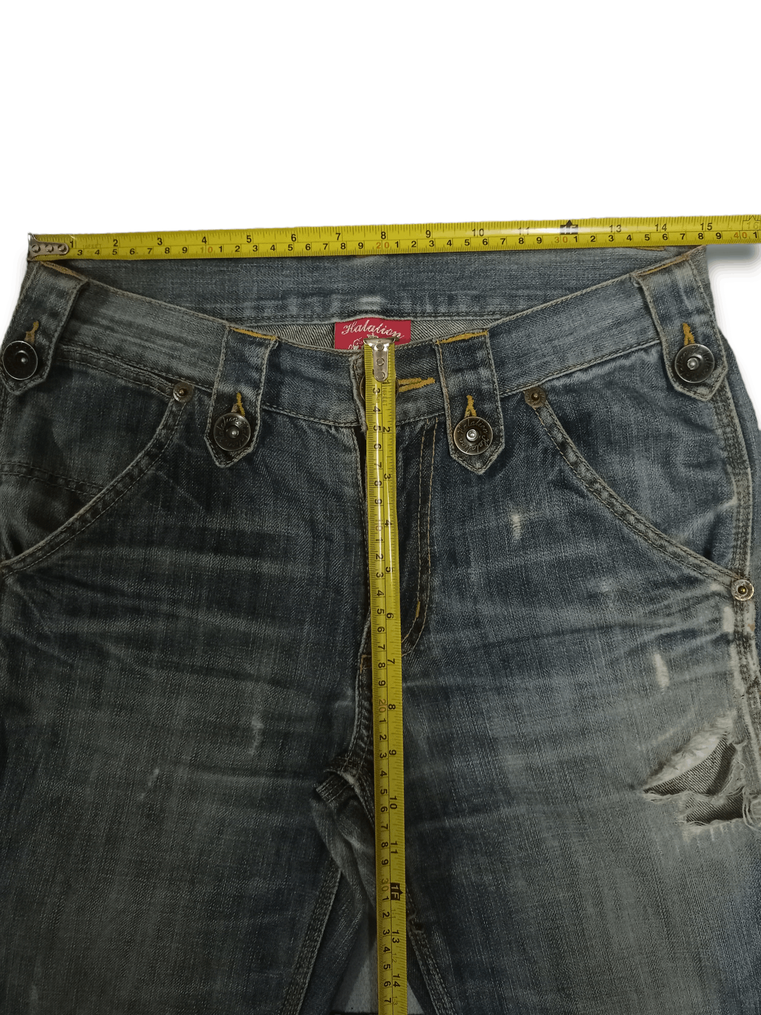 Japanese Brand Vintage Japanese Brand Buckle Back Loose Carpenter Pants Size US 30 / EU 46 - 10 Thumbnail