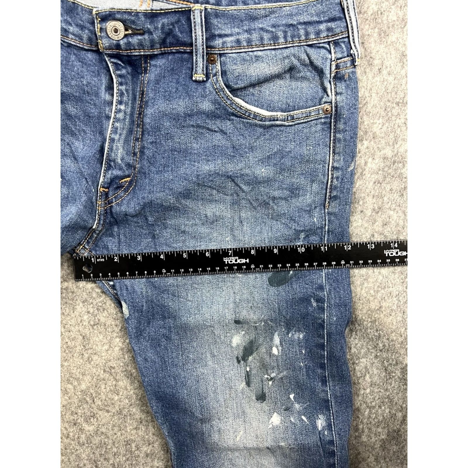 Levi's Levi's 504 Jeans Men Regular Fit Straight Size 33x32 Blue Denim Mid Rise 5-Pocket Zipper Logo Stretch Size US 33 - 3 Thumbnail