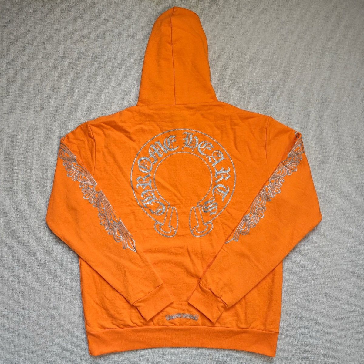 Chrome Hearts Horseshoe Floral Hoodie Orange Miami限定 Chrome Hearts Horseshoe Floral Hoodie Orange Miami限定