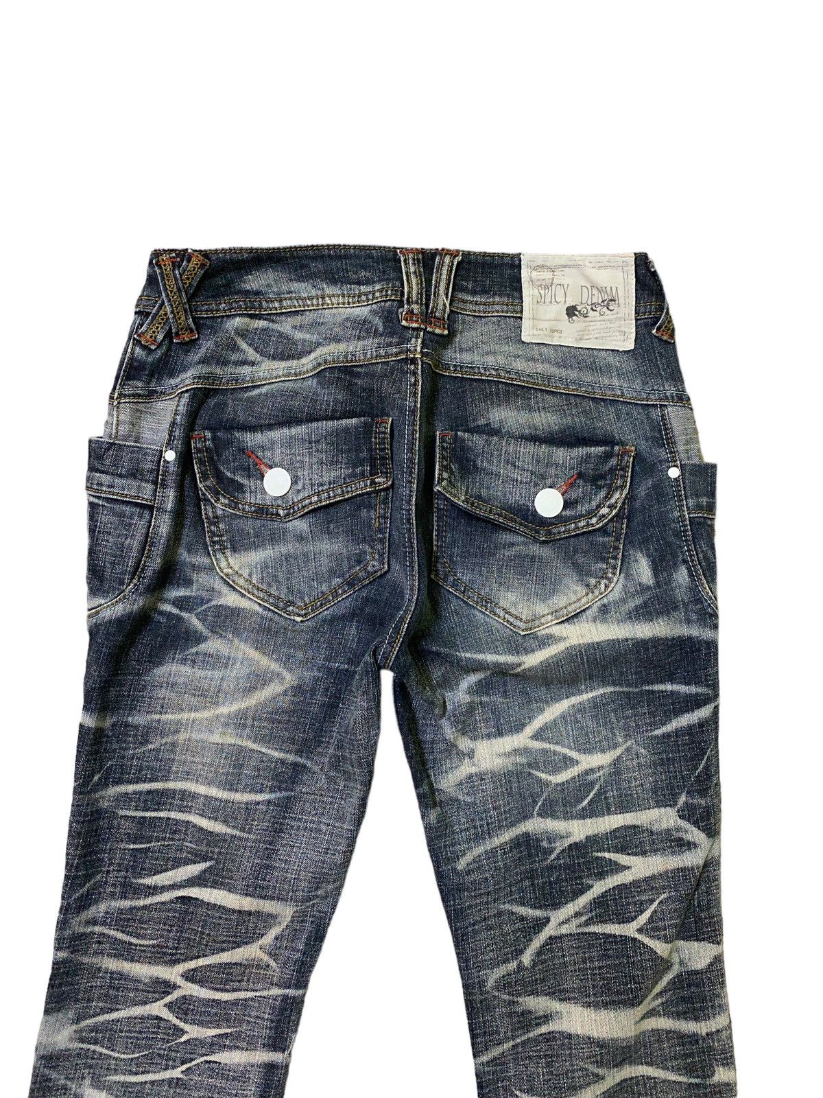 Designer × Japanese Brand Archive Clawmark Spicy Denim Acid Wash Denim Jeans Size US 27 - 10 Thumbnail