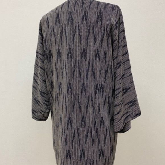 Other Luciano Soprani 90's zig zag pattern blue kimono jacket Size M / US 6-8 / IT 42-44 - 2 Thumbnail