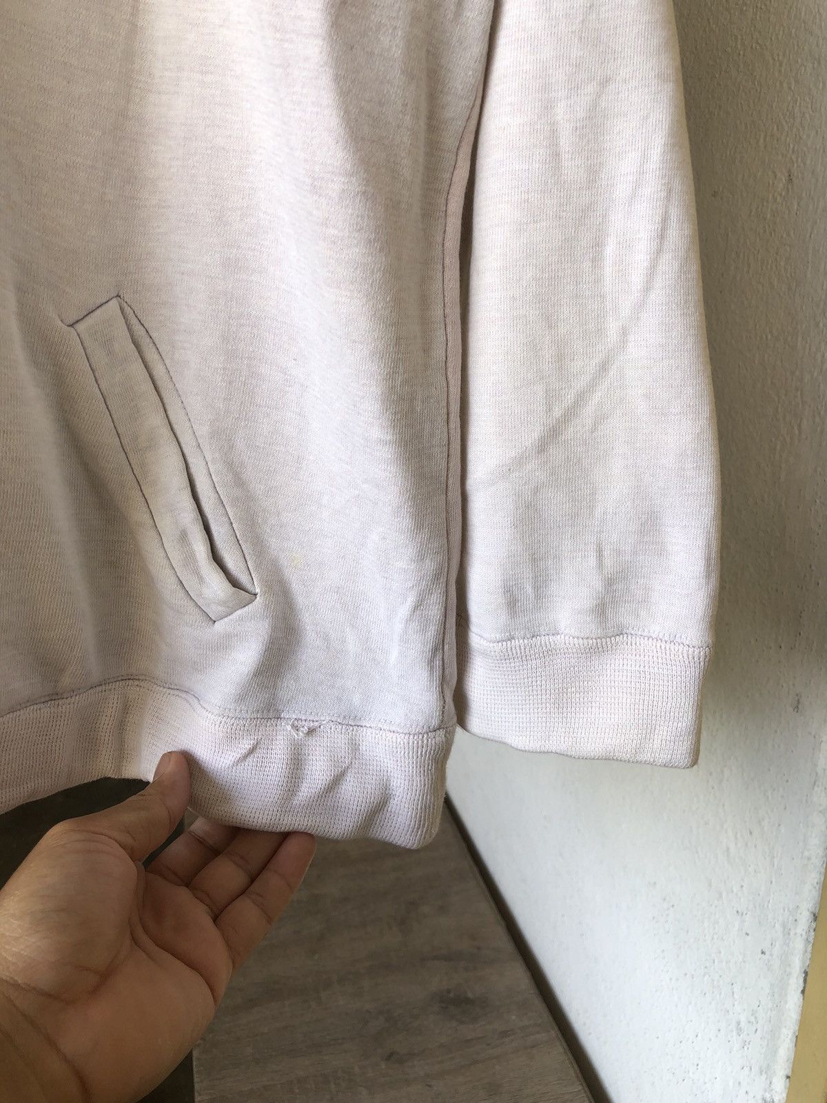 Issey Miyake Vintage 90s Issey Miyake IS Logo Distressed Crewneck Size M / US 6-8 / IT 42-44 - 8 Thumbnail
