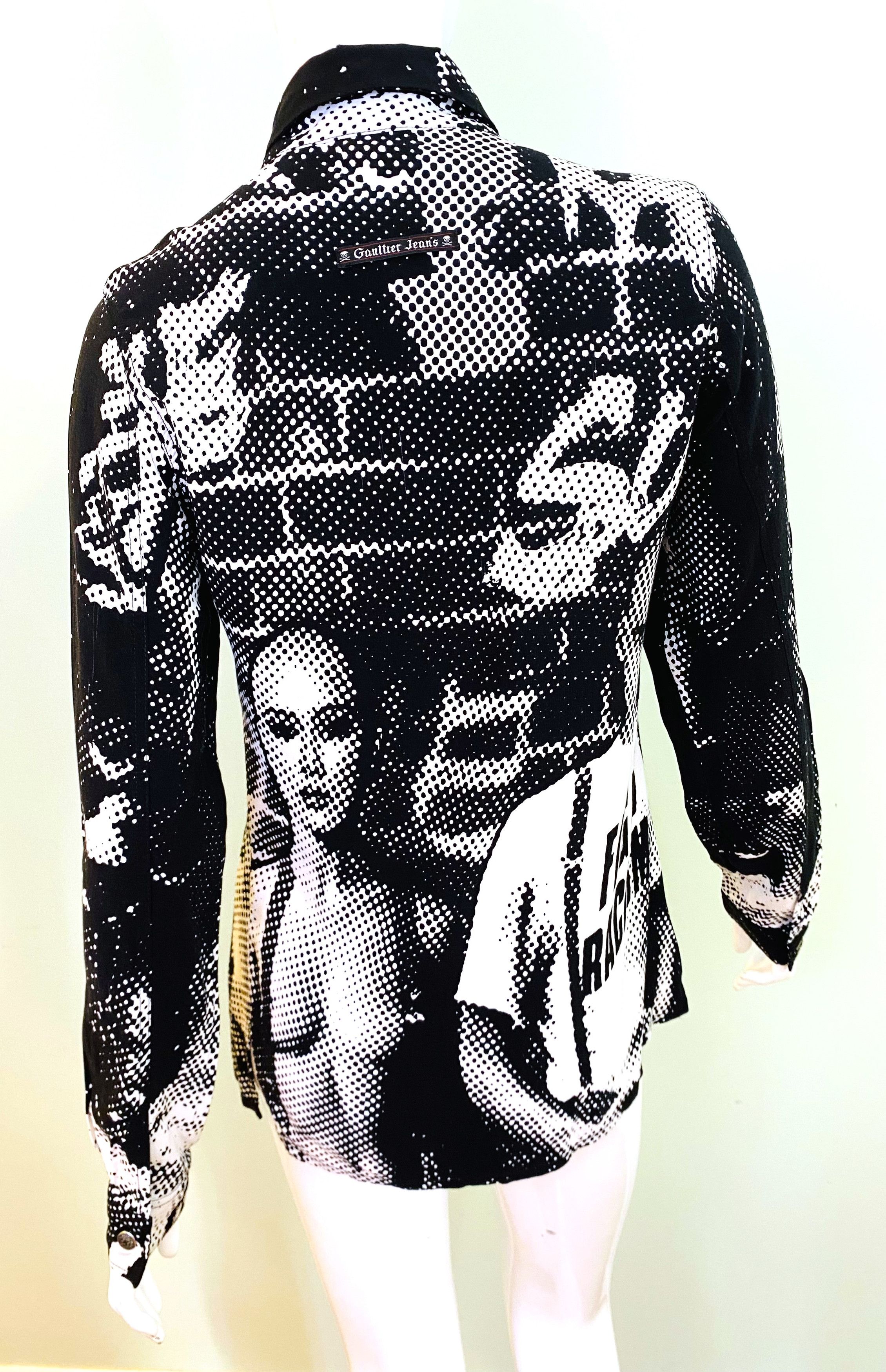 Jean Paul Gaultier Jean Paul Gaultier Fight Racism A/W 1997 Punk Top Shirt Size US M / EU 48-50 / 2 - 8 Thumbnail