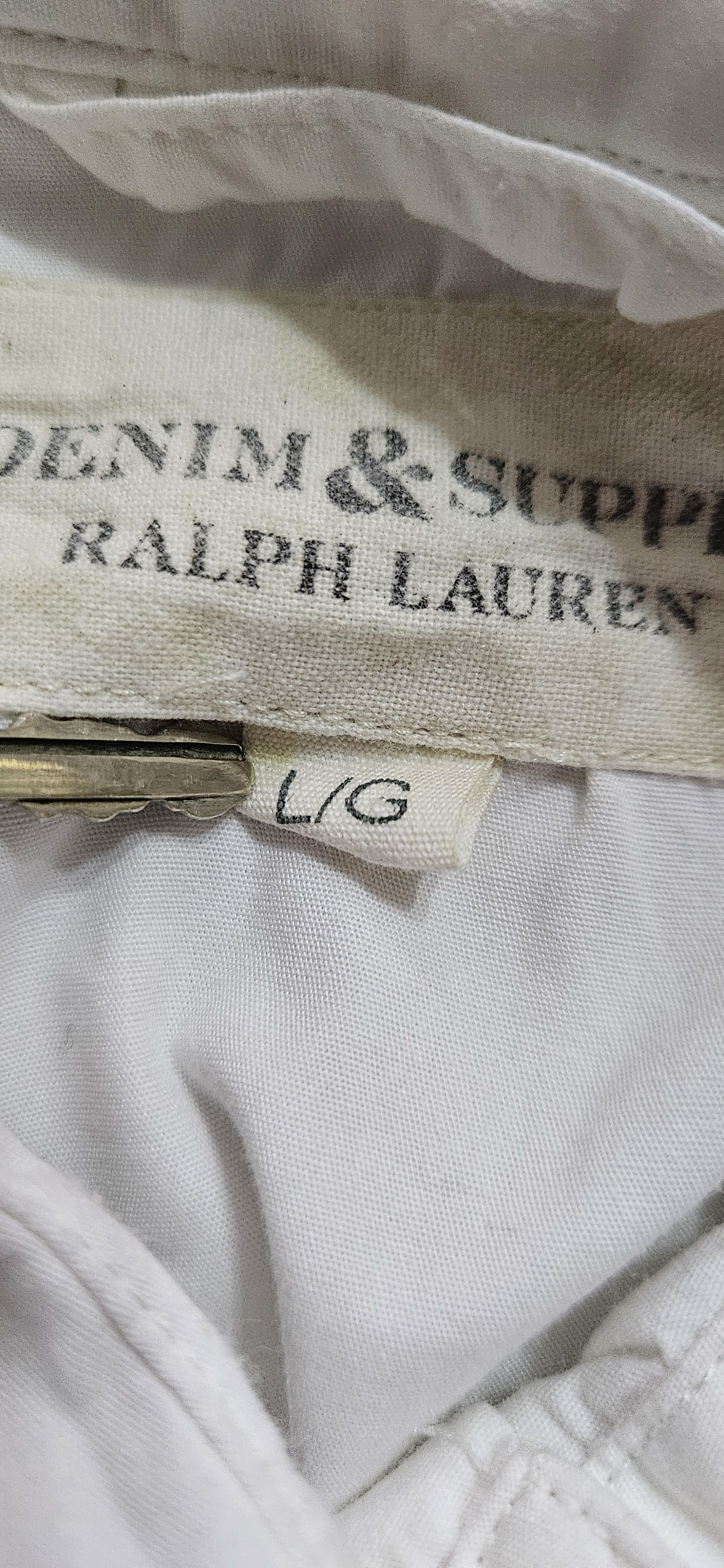 Denim & Supply Ralph Lauren Denim & Supply Ralph Lauren Shirt Mens G/L White Pearl Snap Size US L / EU 52-54 / 3 - 14 Thumbnail