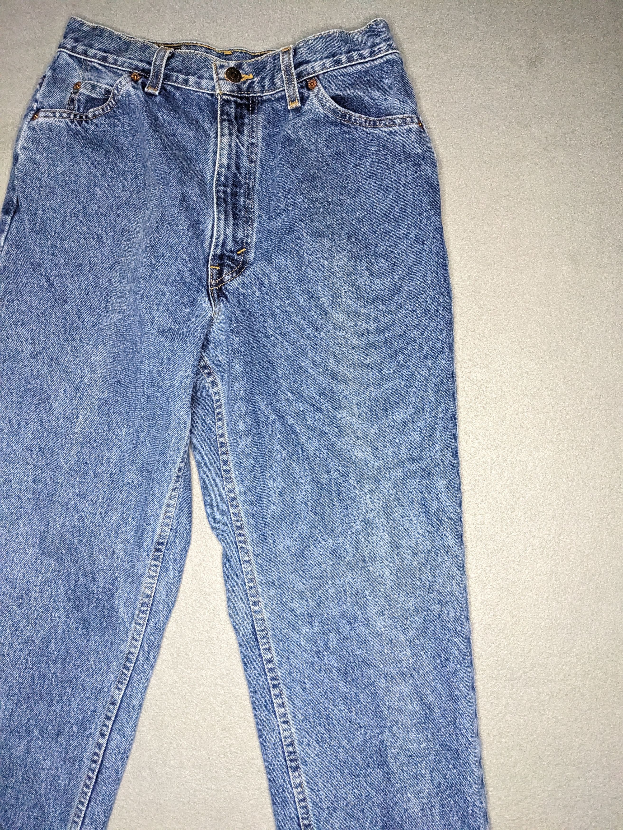 Levi's VINTAGE 90s Levis 550 Orange Tab Jeans High Rise Denim Size 29" - 3 Thumbnail