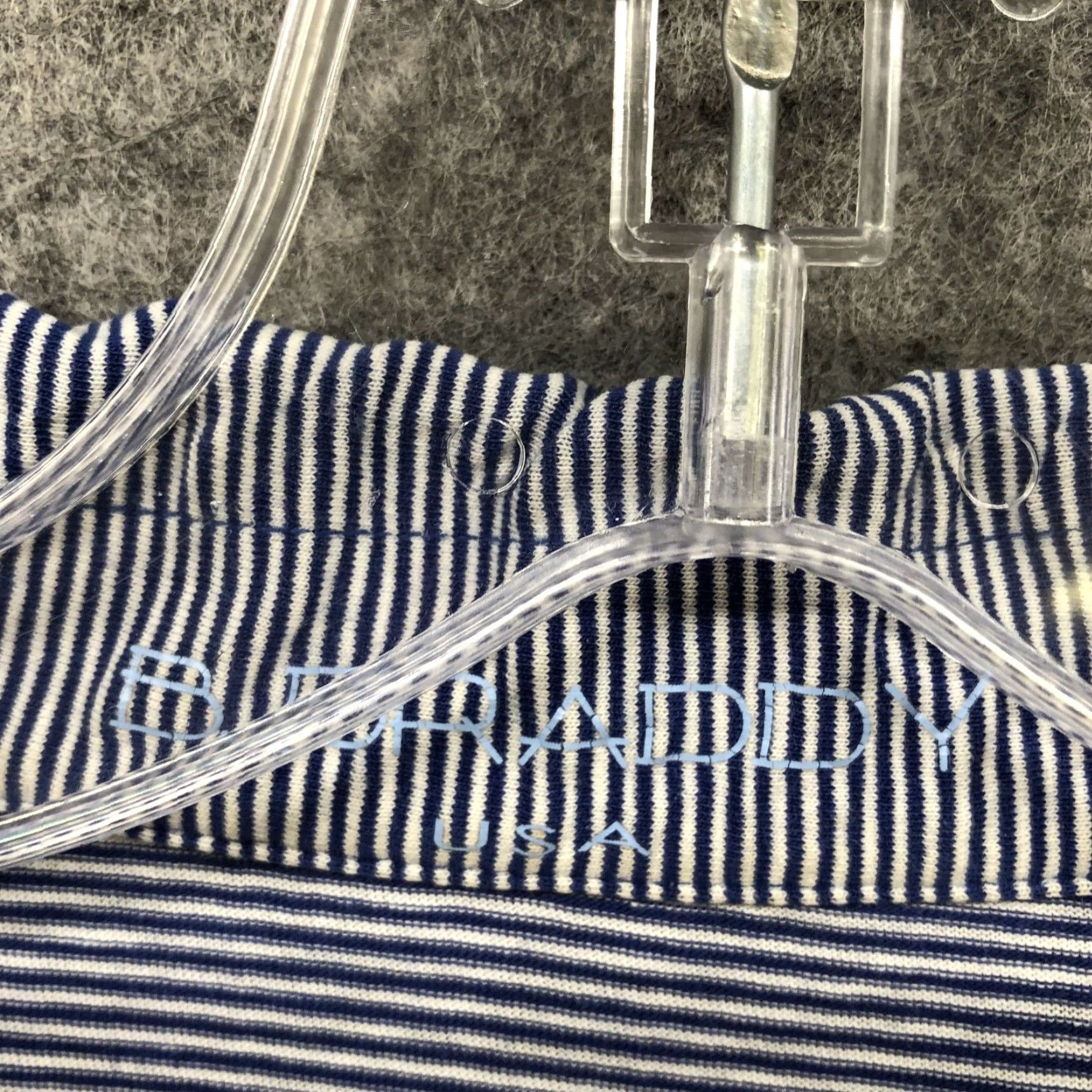 Vintage B Draddy Polo Shirt Mens M Blue White Striped Short Sleeve Pima Cotton Polo Shirt Mens M Blue White Striped Short Sleeve Cotton Blend Spandex Logo Size US M / EU 48-50 / 2 - 6 Thumbnail