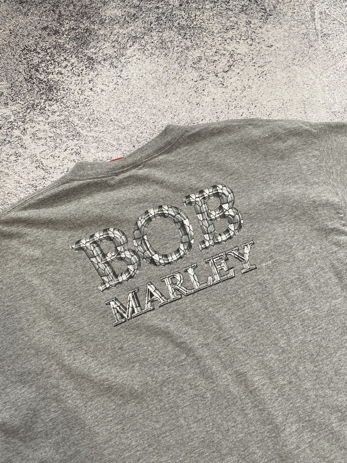 Bob Marley Bob Marley Over Print Vintage Rap Tee USA 2004 Size US XXL / EU 58 / 5 - 7 Thumbnail