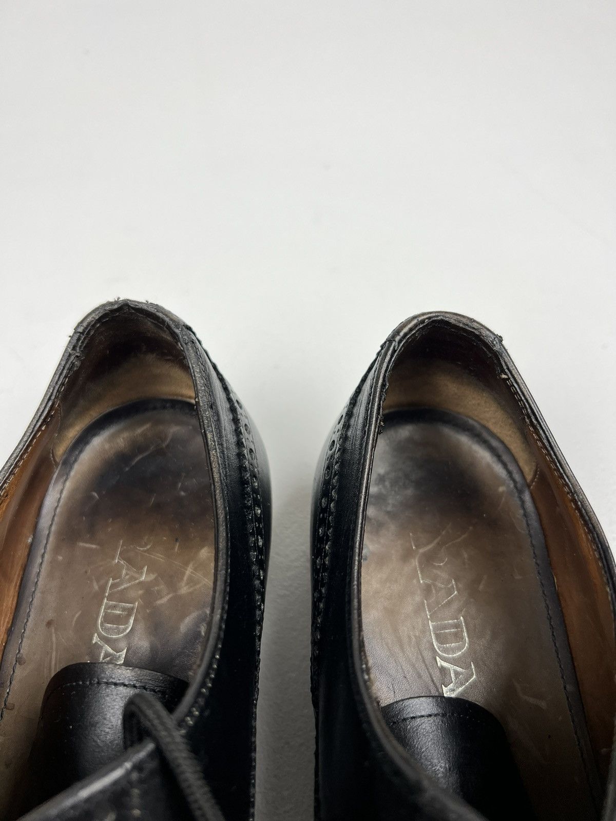 Prada PRADA MILANO Oxfords Leather Shoes Wingtip Black Men’s Size US 8.5 / EU 41-42 - 15 Thumbnail