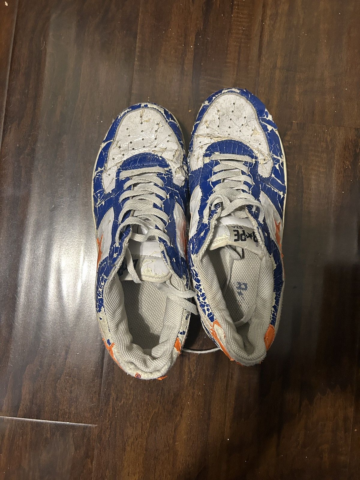 Bape ORANGE AND BLUE BEATER BAPES Size US 8.5 / EU 41-42 - 4 Thumbnail
