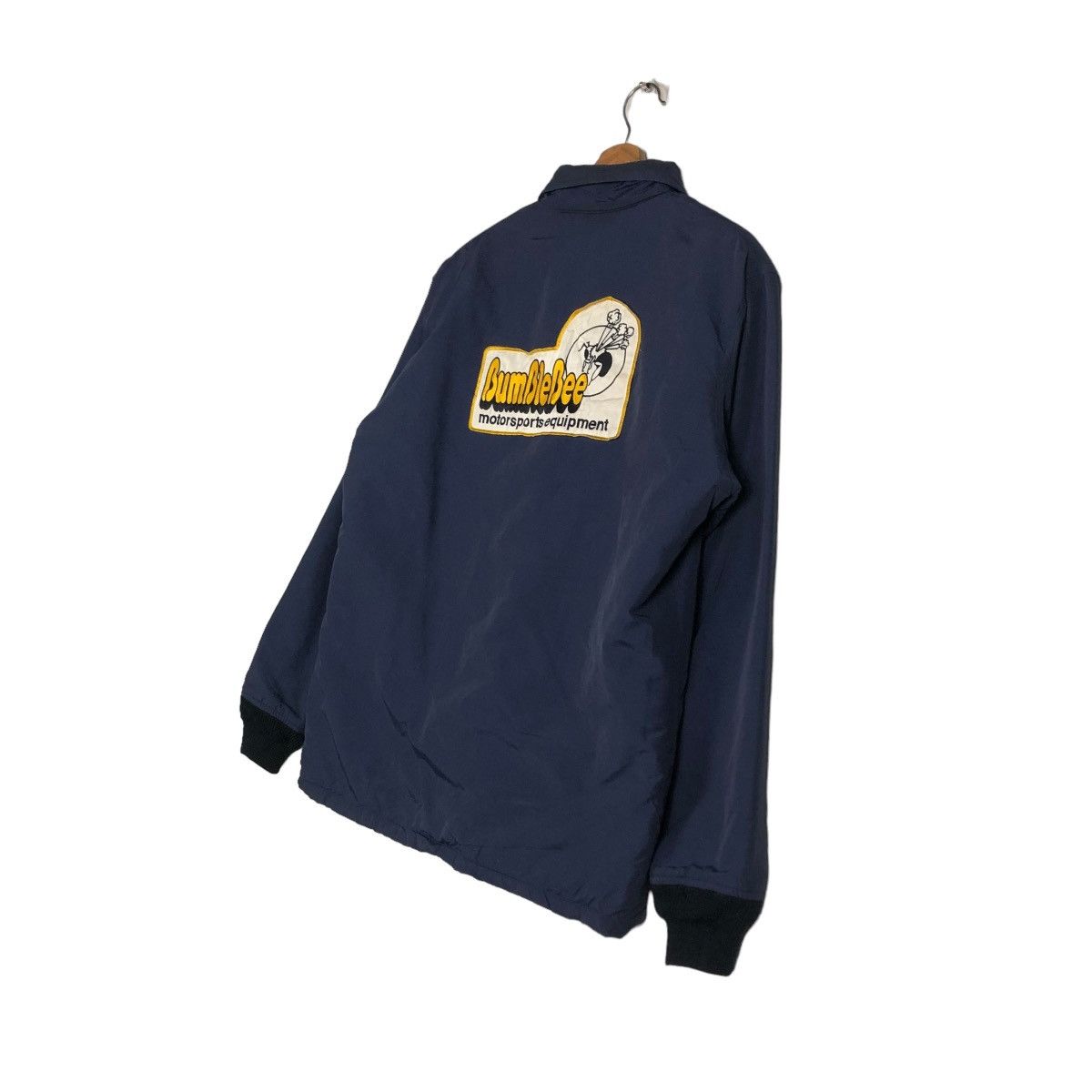 Japanese Brand 📌VINTAGE BOMBER BIKER JACKET BUMBLEBEE RACING CLUB USA Size US L / EU 52-54 / 3 - 4 Thumbnail