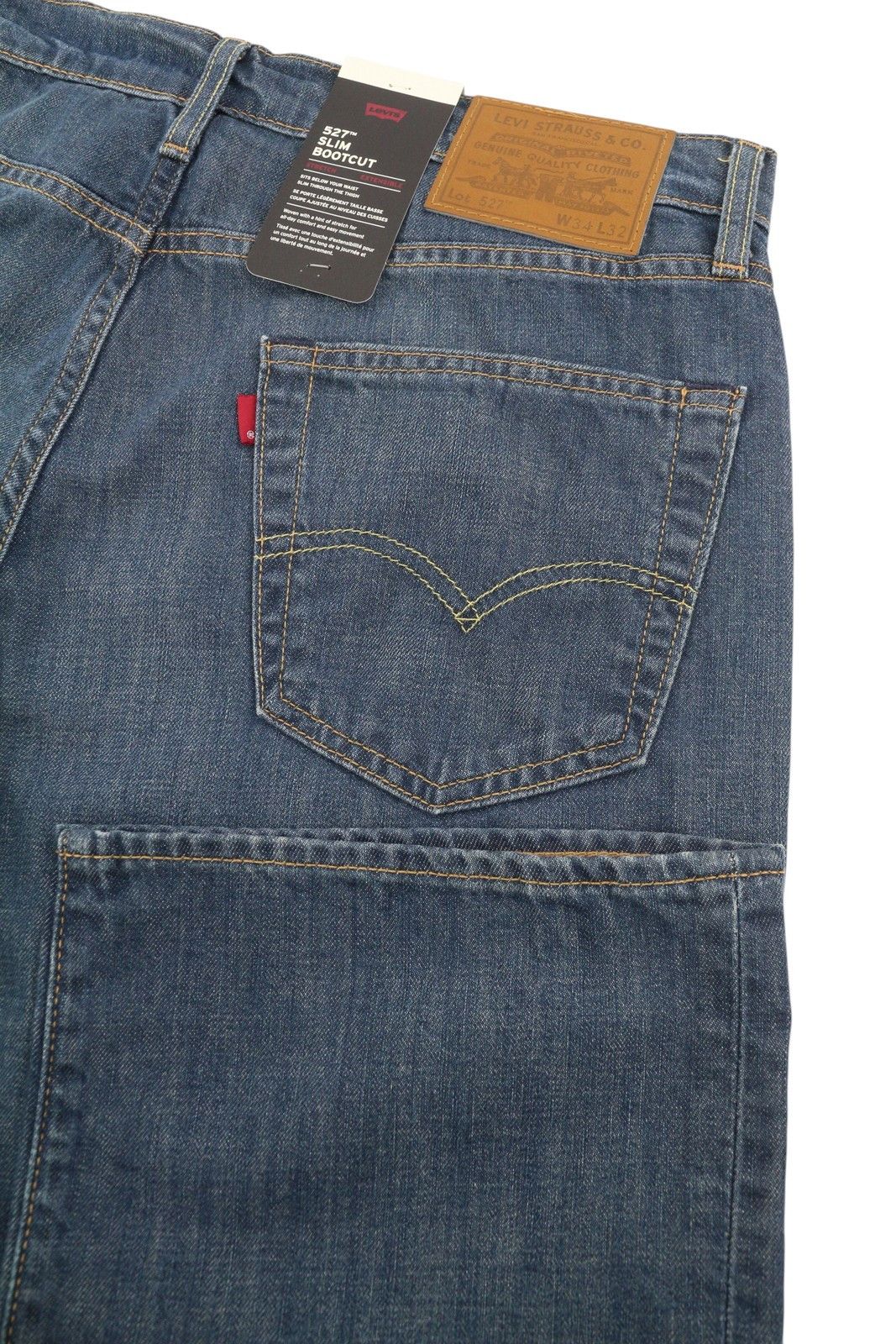 Levi's 527 W34/L32 Slim Bootcut Faded Blue Jeans 87075 Size US 34 / EU 50 - 5 Thumbnail