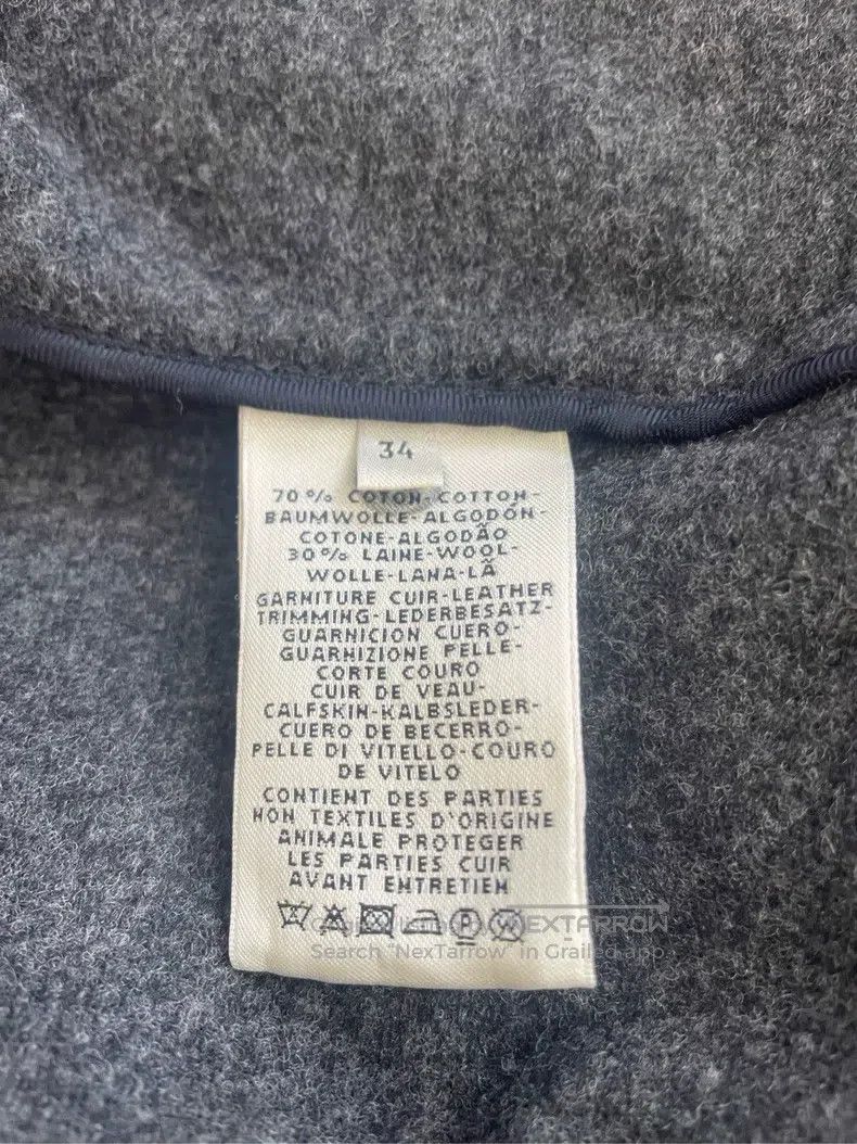 Hermes Hermes Dark Blue Wool Long Coat Size XXS / US 00 / IT 34 - 4 Thumbnail