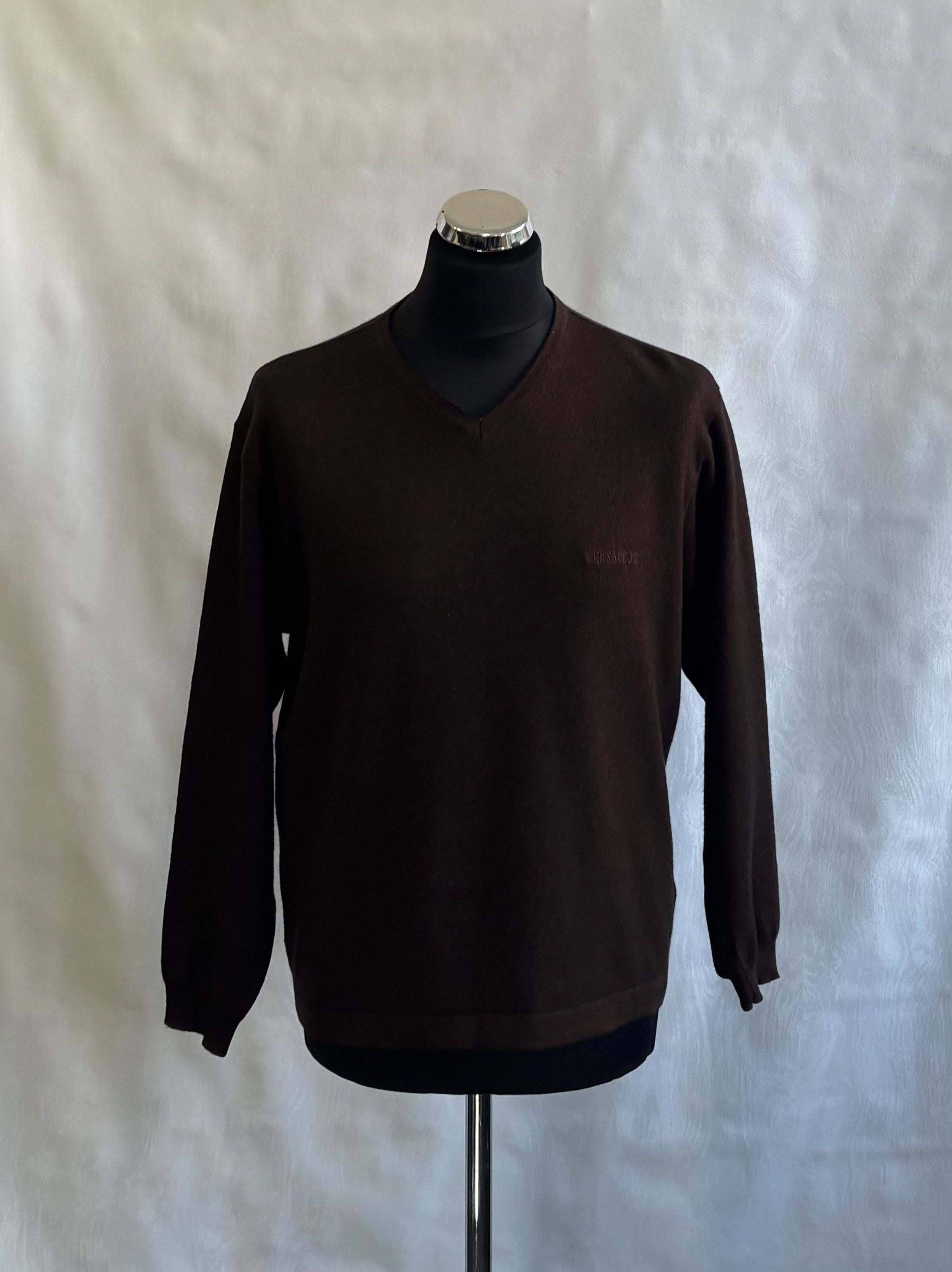 Versace Jeans Couture Versace Jeans Couture V-neck Sweater Size XXL Fit L Size US L / EU 52-54 / 3 - 1 Thumbnail