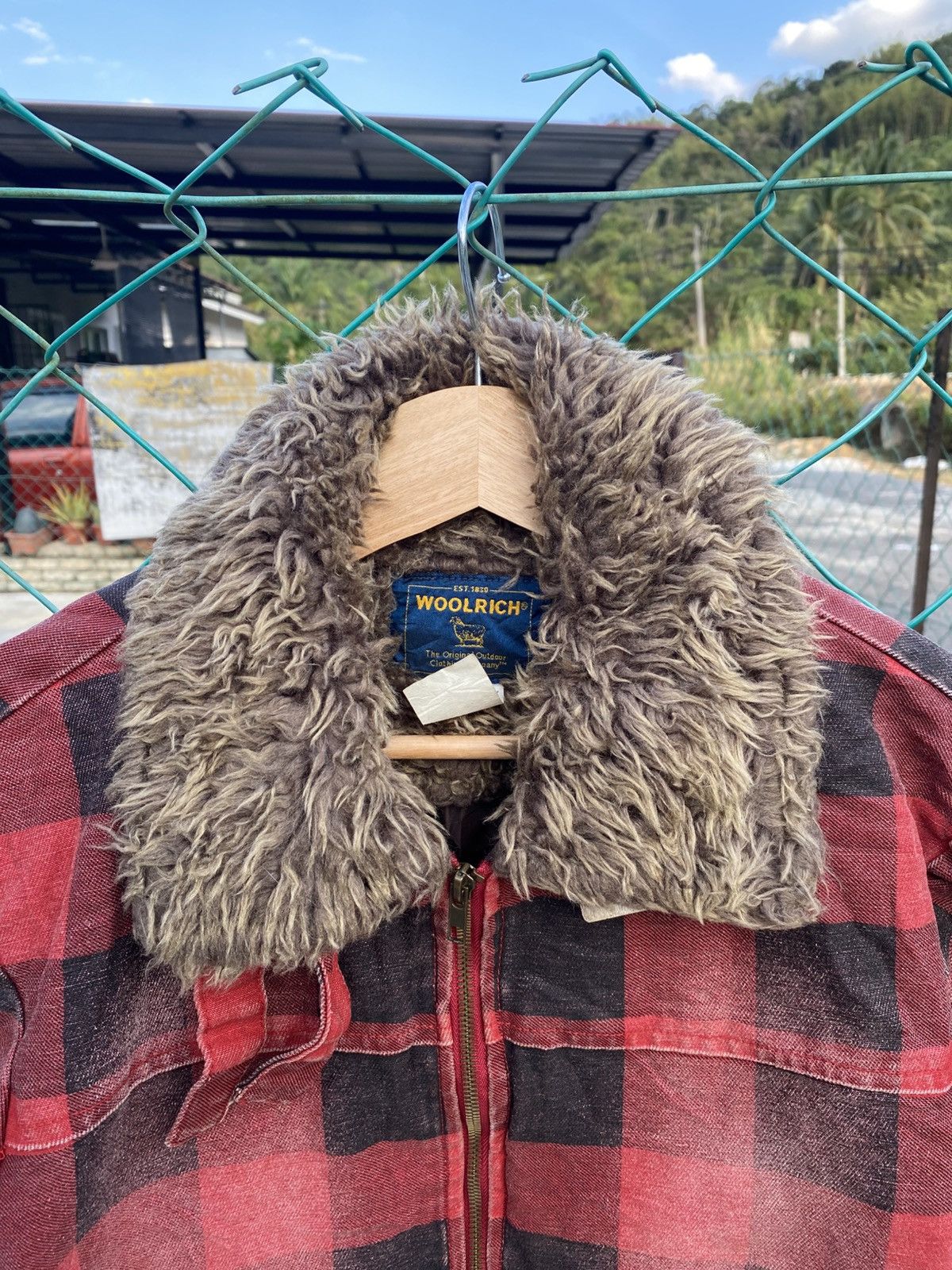 Woolrich Woolen Mills Vintage 90’s Woolrich buffallo plaid canvas biker jacket Size US M / EU 48-50 / 2 - 6 Thumbnail
