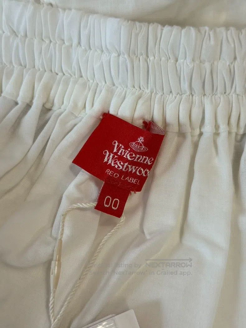 Vivienne Westwood Vivienne Westwood size 00 White lace and lace elastic pants Size 42" / US 20 - 4 Thumbnail