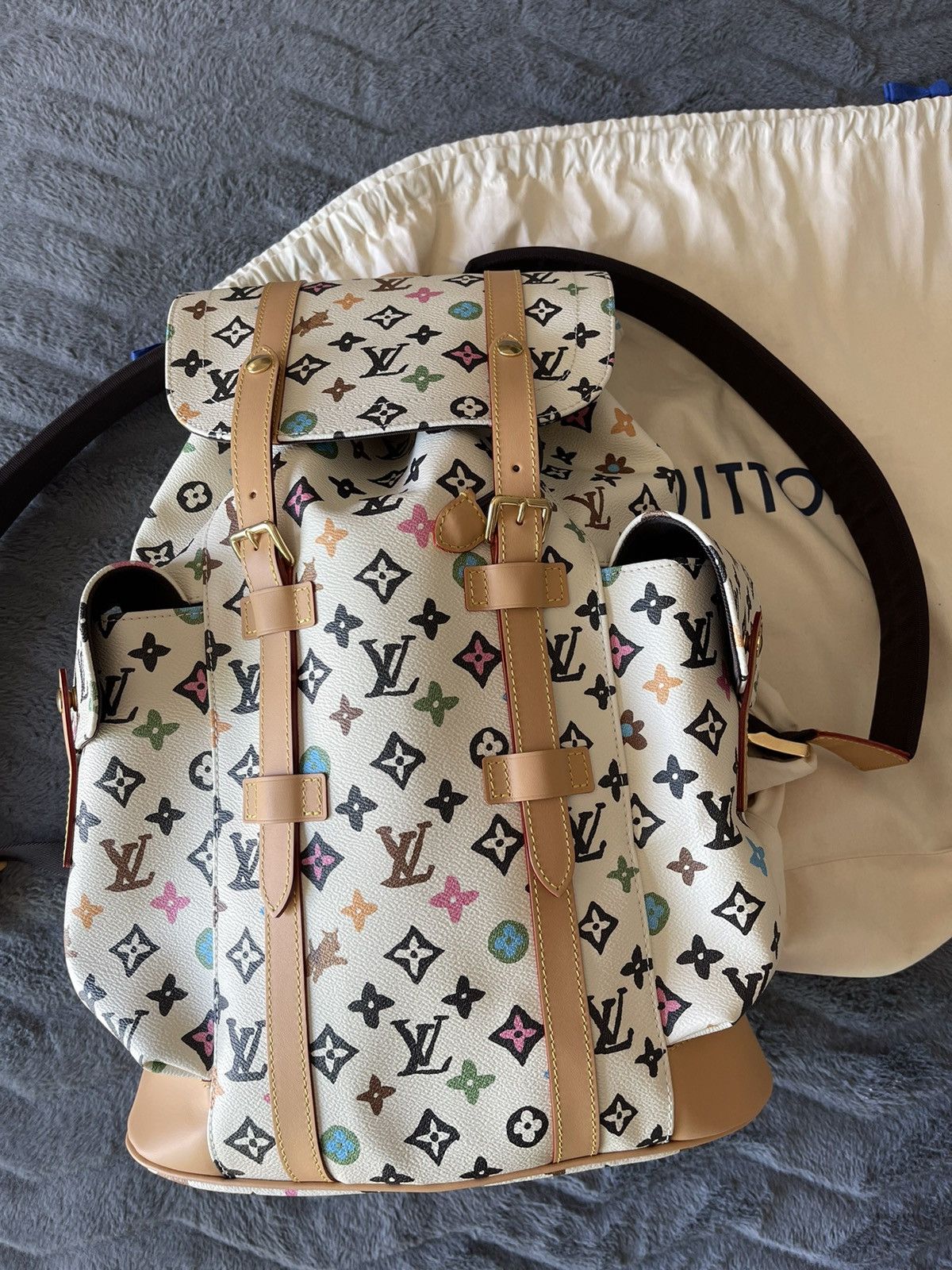 image of Louis Vuitton x Tyler The Creator White Tyler X Lv Backpack, Men's