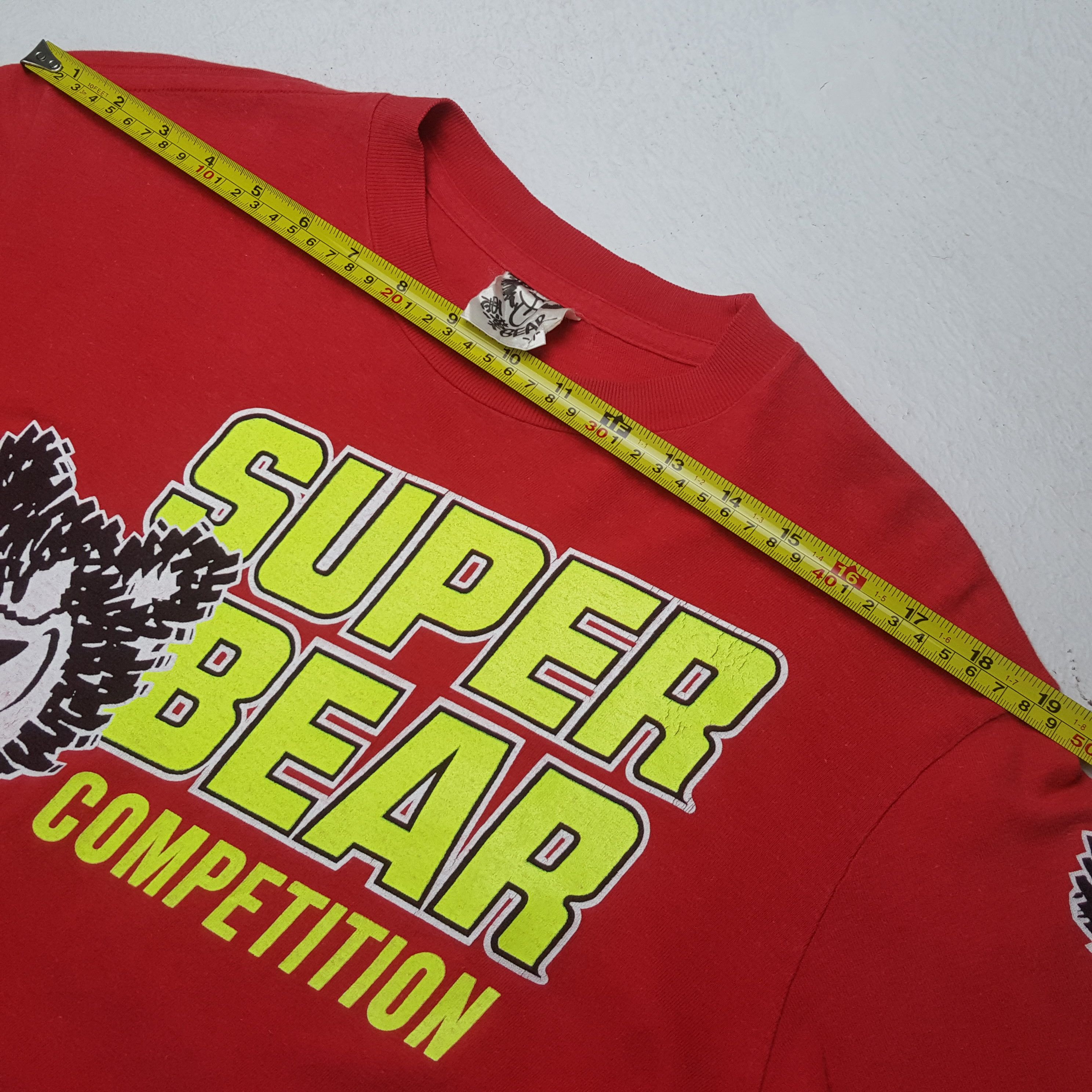 Vintage SUPER BEAR COMPETITION Streetwear Style Tshirt 31 Size US M / EU 48-50 / 2 - 5 Thumbnail