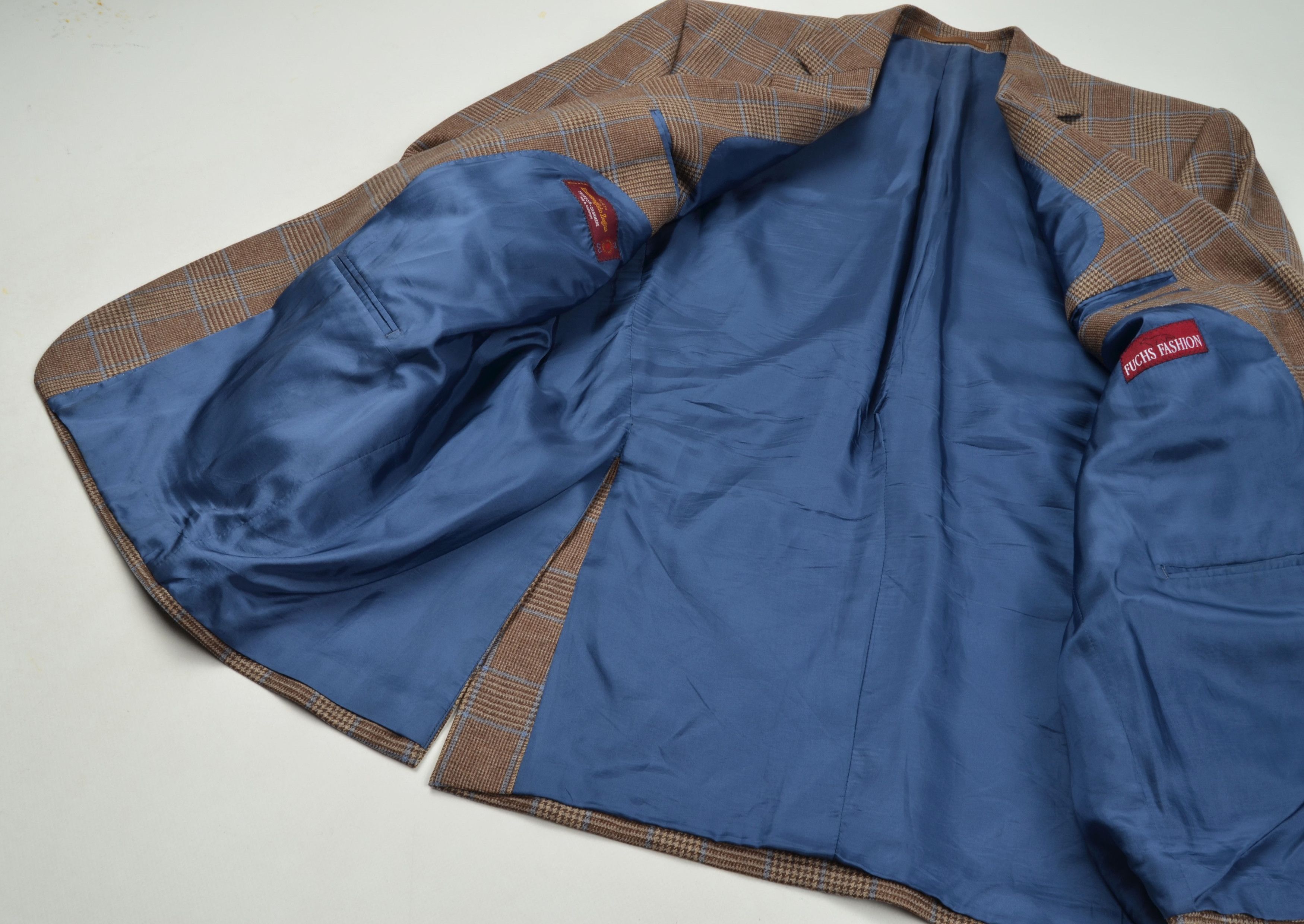 Ermenegildo Zegna Ermenegildo Zegna Fuchs Fashion Wool Cashmere Blazer Size 44R - 9 Thumbnail