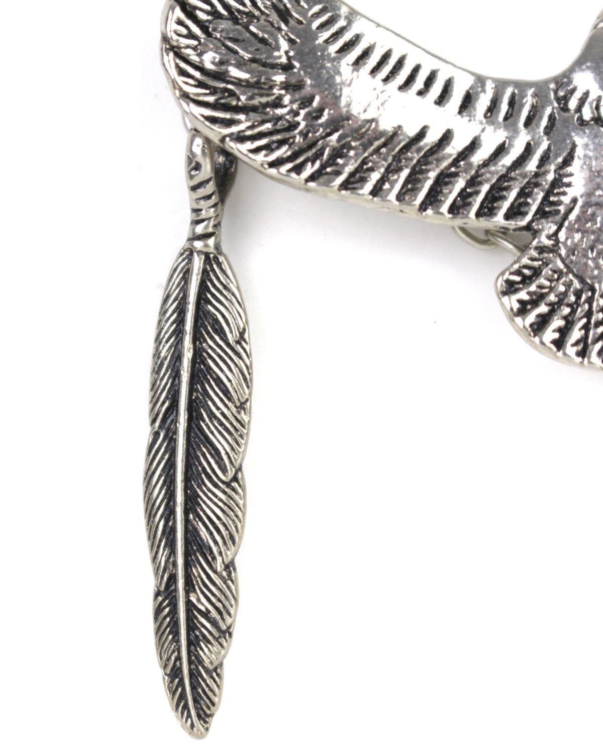 Vintage 2000S JAPANESE MADE NATIVE EAGLE SPIRIT FEATHER NECKLACE Size ONE SIZE - 6 Thumbnail