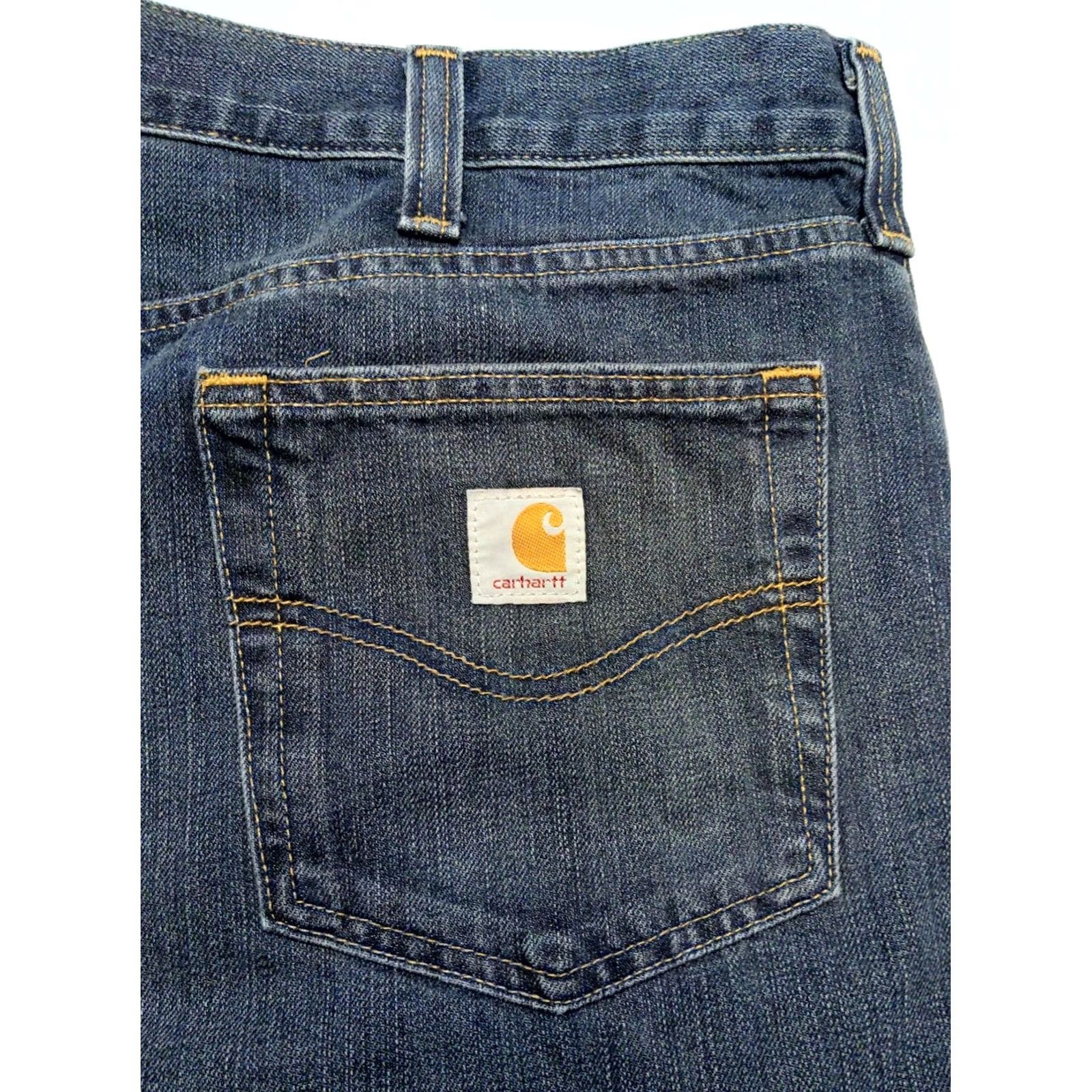 Carhartt VINTAGE Carhartt Jeans Men’s Jeans Relaxed Fit 40x30 Denim Blue 5-Pocket Logo USA 90s Mens Jeans Size US 40 / EU 56 - 7 Thumbnail