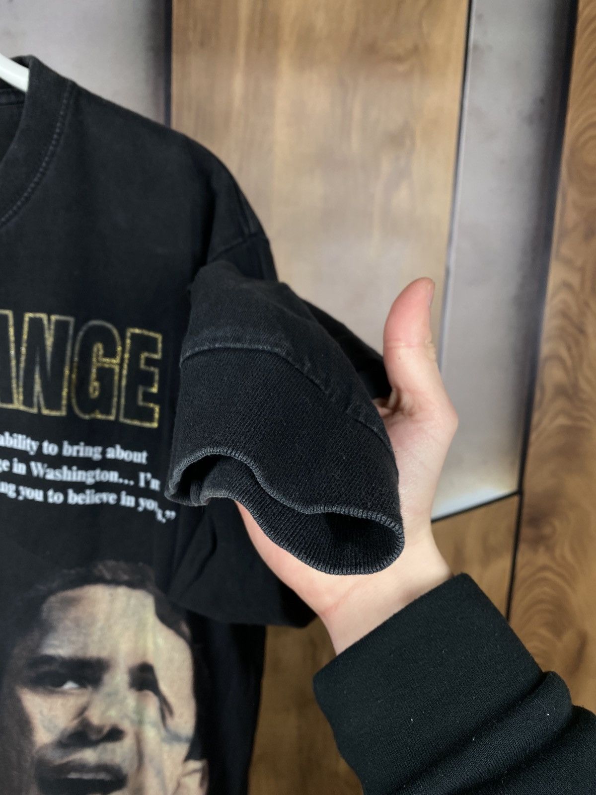 Vintage 🎙️Vintage 90s Sweatshirt Long Sleeve Barack Obama The Dream🎙️ Size US L / EU 52-54 / 3 - 8 Thumbnail