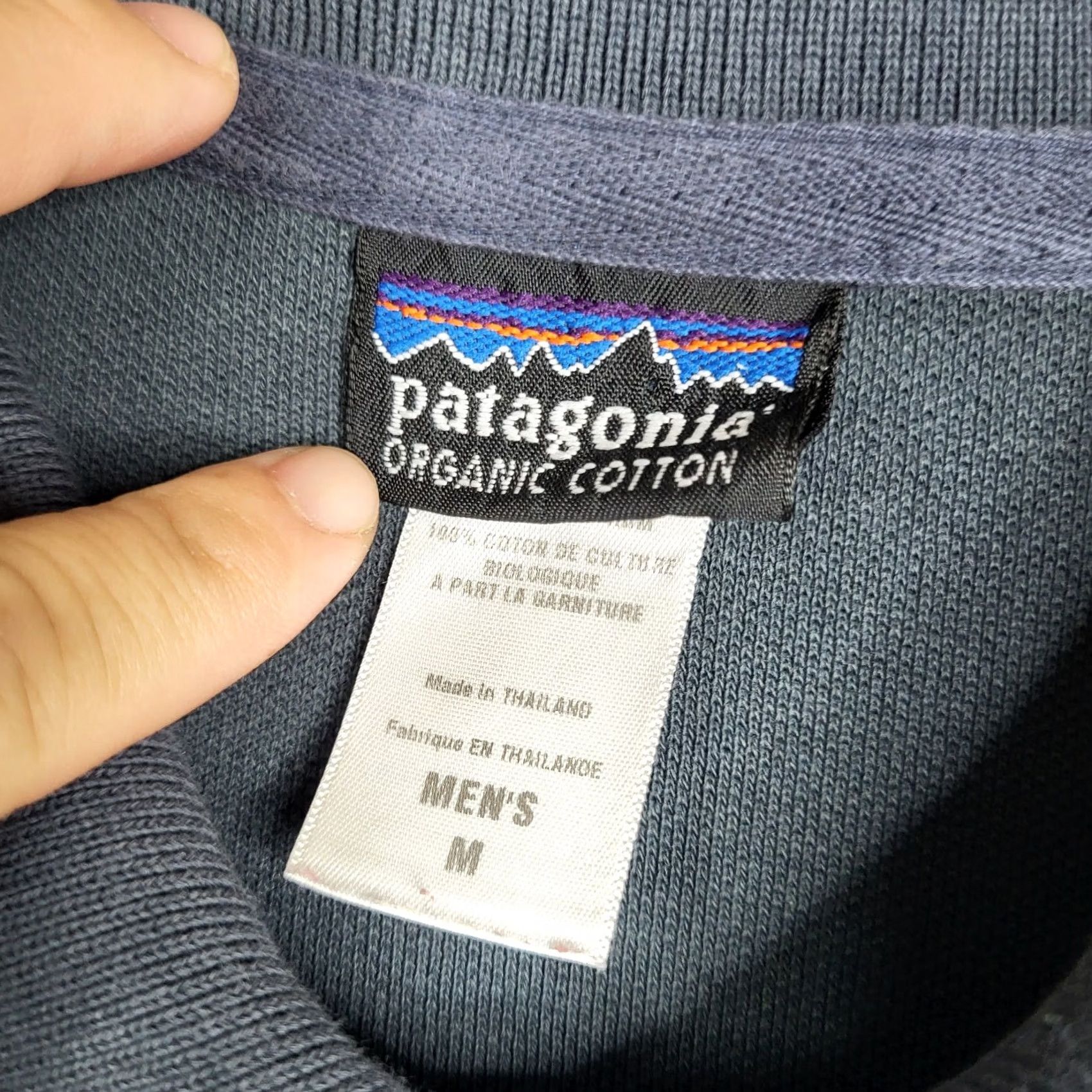 Patagonia Patagonia Polo Shirt Mens Regular Blue 1/4 Button Short Sleeve Cotton Knit Golf Hiking Casual Size M Size US M / EU 48-50 / 2 - 2 Thumbnail