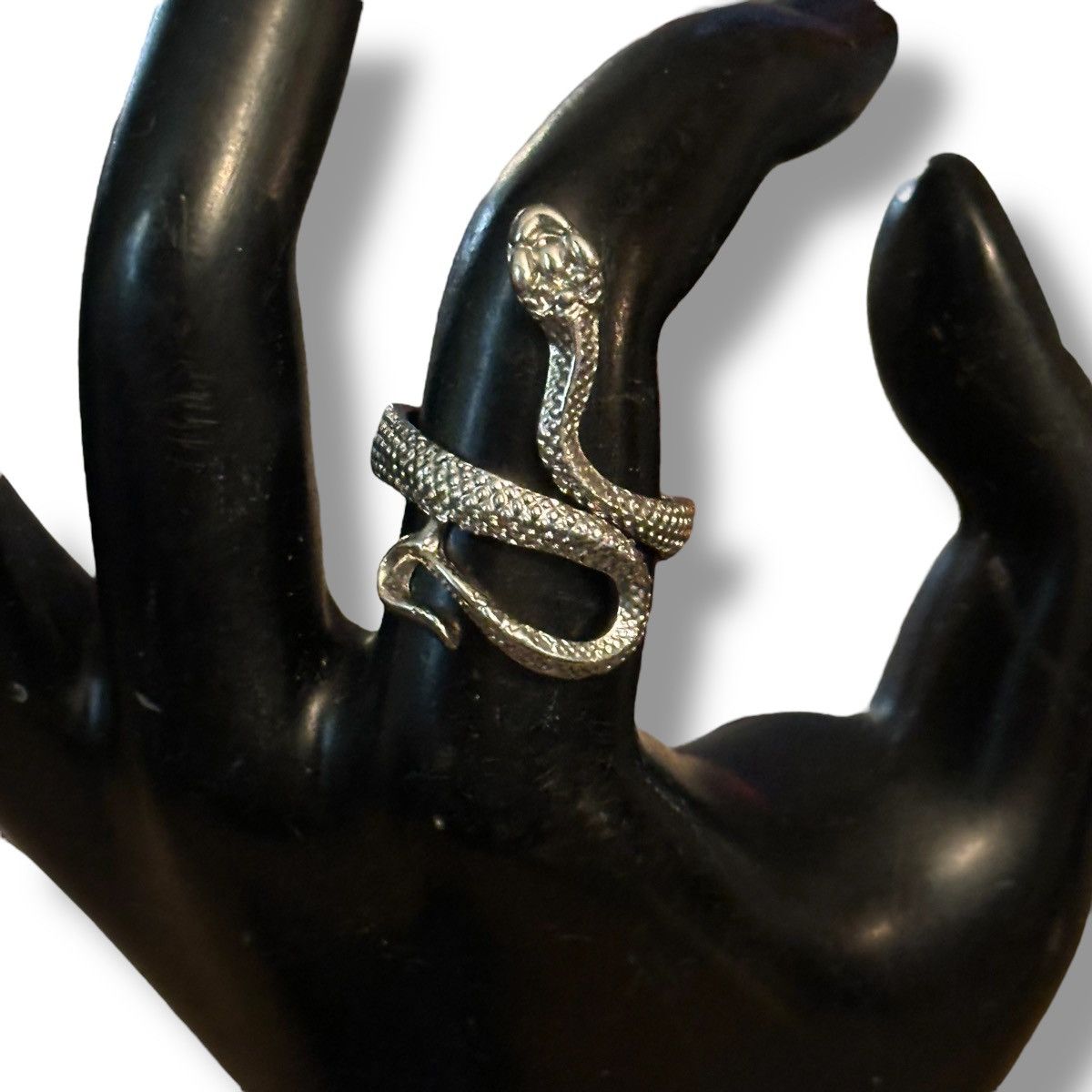 Vintage Vintage silver tone slithering snake ring Size ONE SIZE - 3 Thumbnail