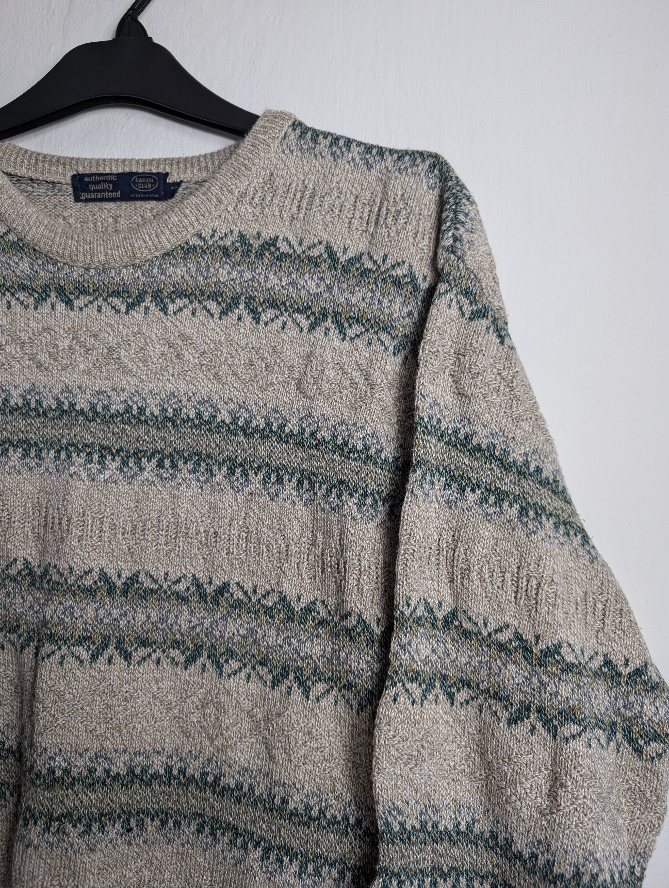 Vintage Vintage Abstract Pattern Knit Sweater Pullover Oldschool Size US M / EU 48-50 / 2 - 3 Thumbnail