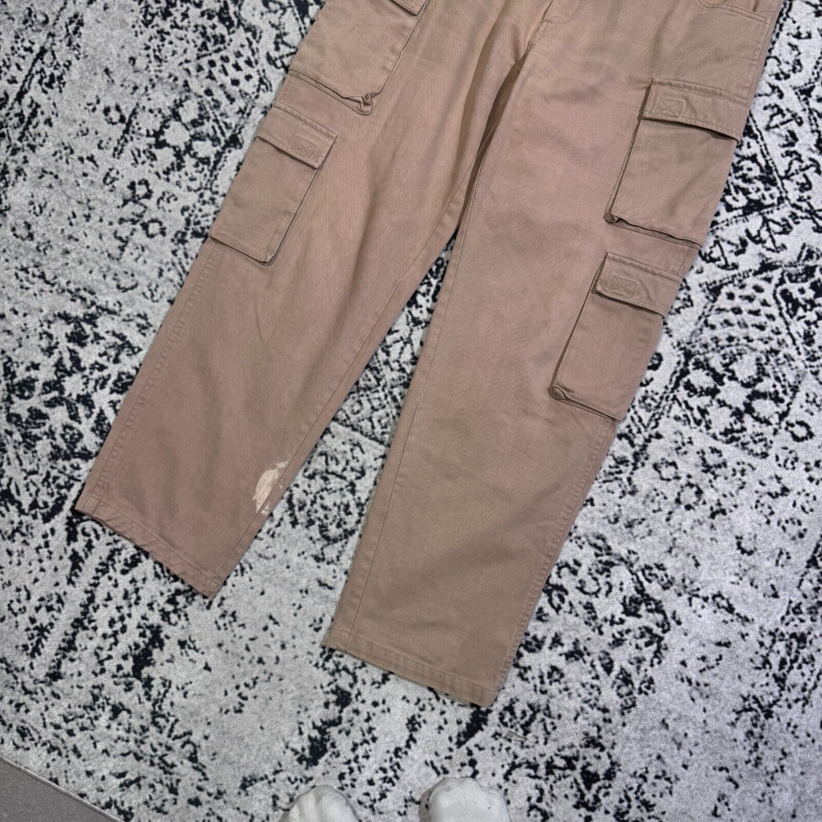 Vintage Vintage Unisex Beige Cotton Cargo Pants Size W38 Y2K 90s Size US 38 / EU 54 - 3 Thumbnail