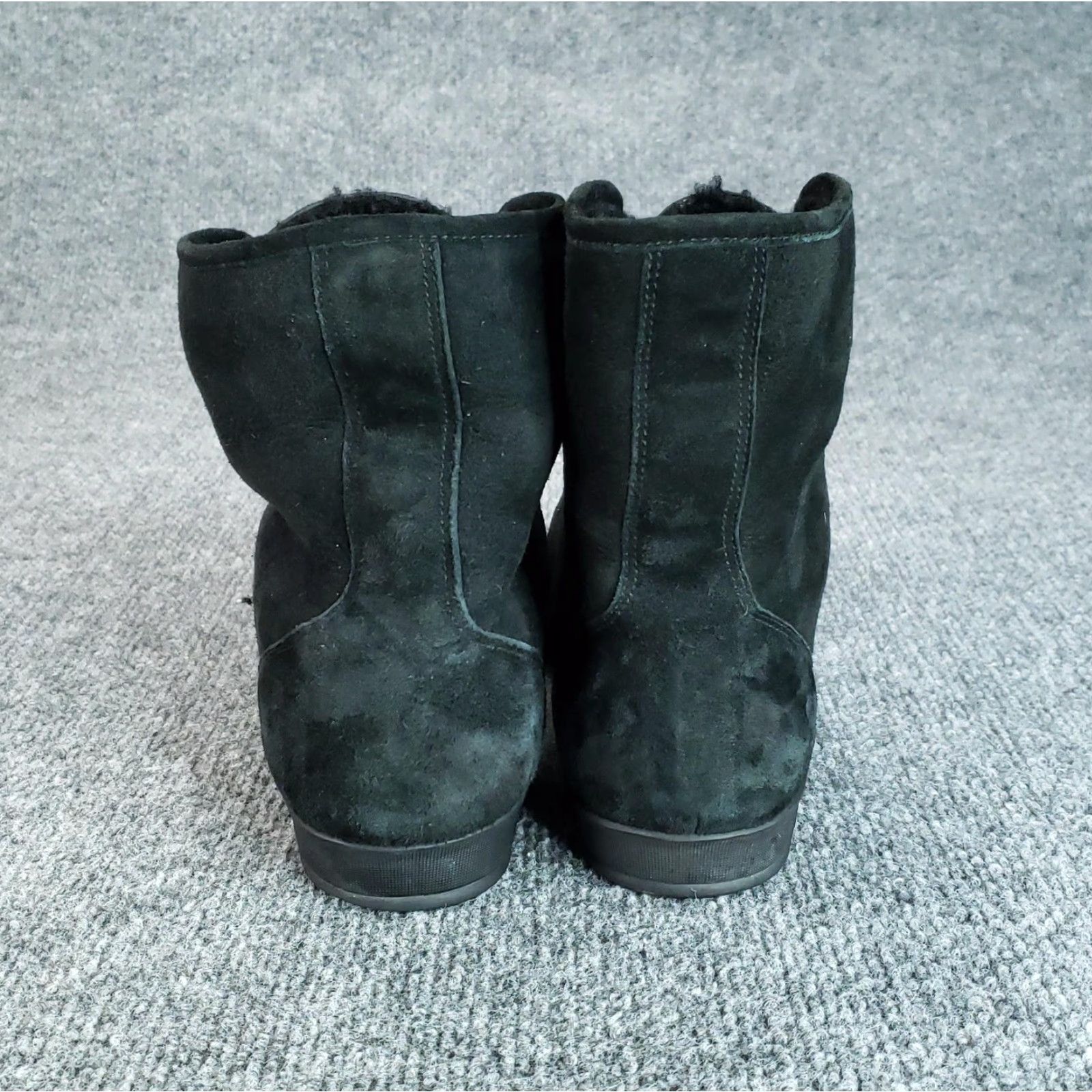Eileen Fisher Eileen Fisher Boots Black Suede Lace Up Ankle Flat Booties Womens Size 9 Size US 9 / IT 39 - 6 Thumbnail