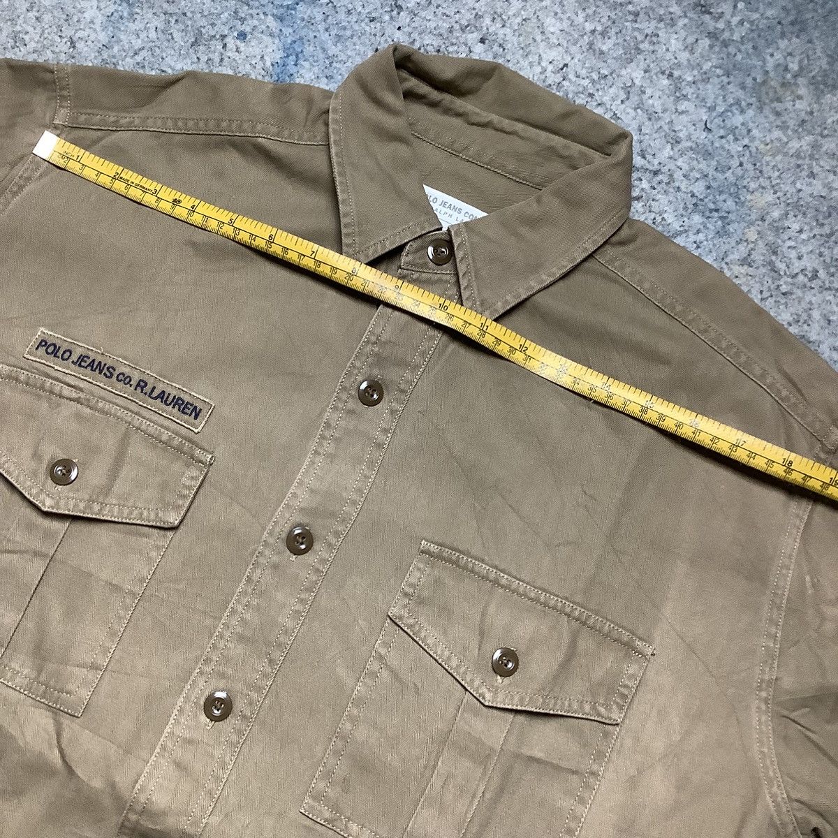 Polo Ralph Lauren × Ralph Lauren × Vintage Vintage Polo Ralph Lauren Military Style Shirt Size US S / EU 44-46 / 1 - 9 Thumbnail
